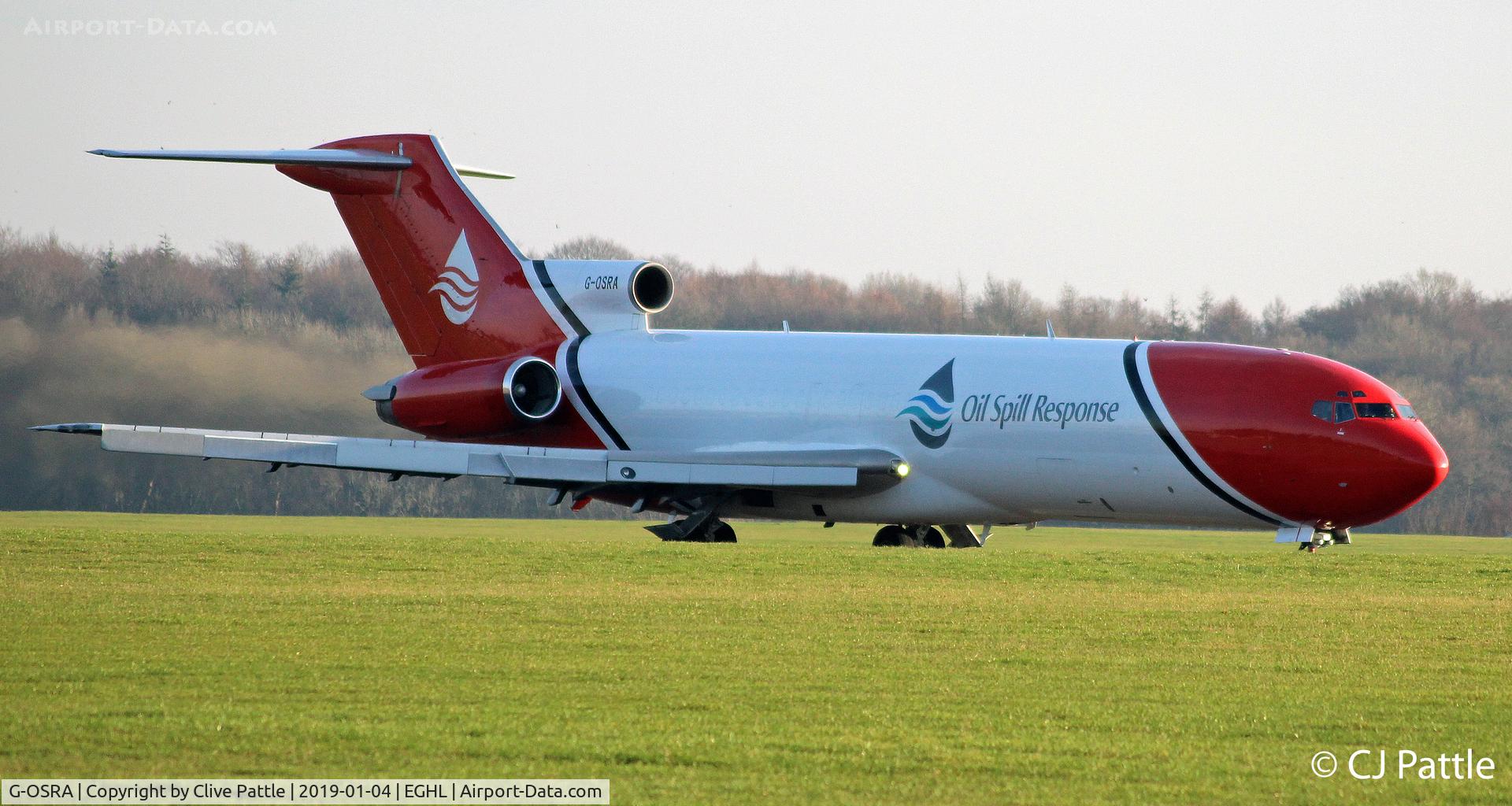 G-OSRA, 1984 Boeing 727-2S2F C/N 22938, Departure from home base - Lasham