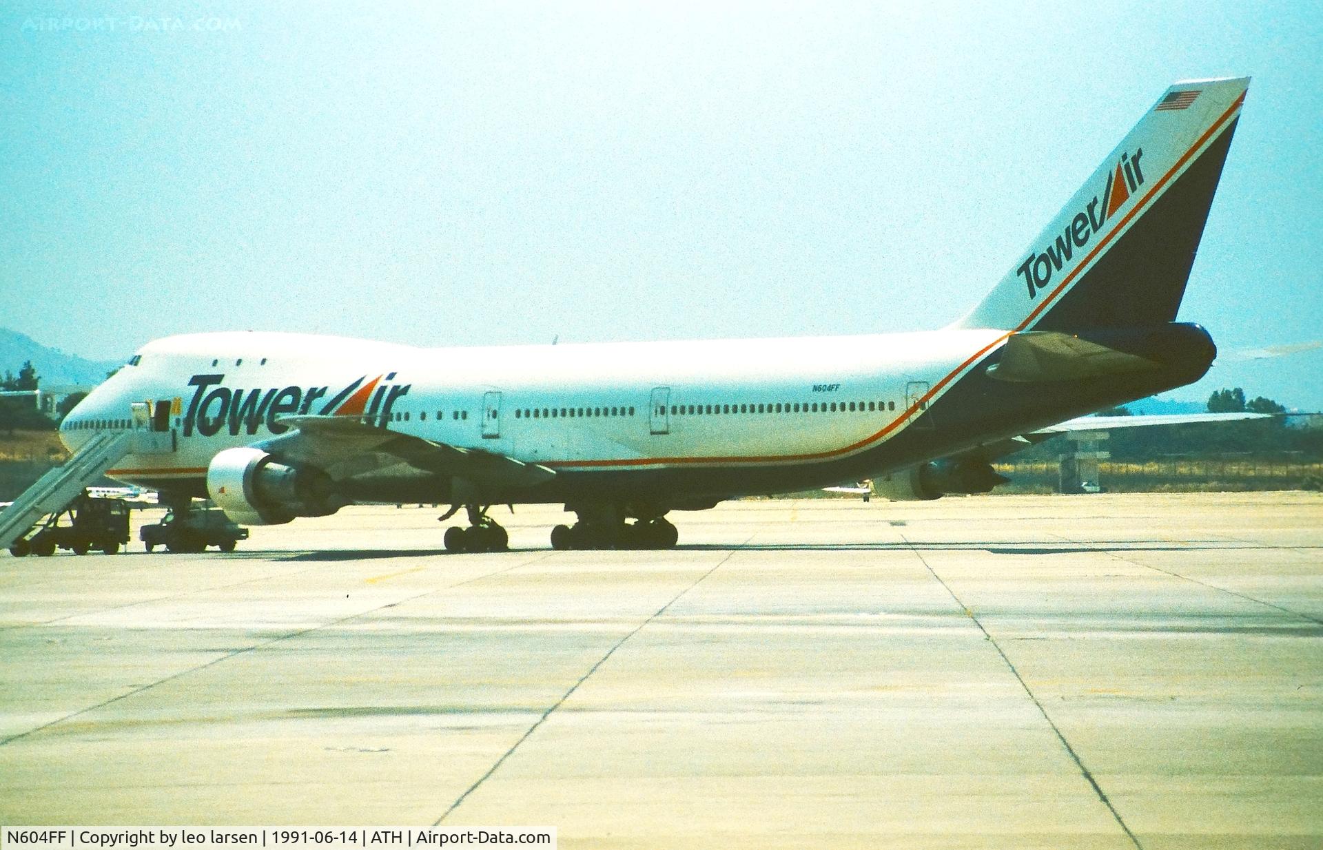 N604FF, 1970 Boeing 747-121 C/N 19659, Athens 14.6.1991
