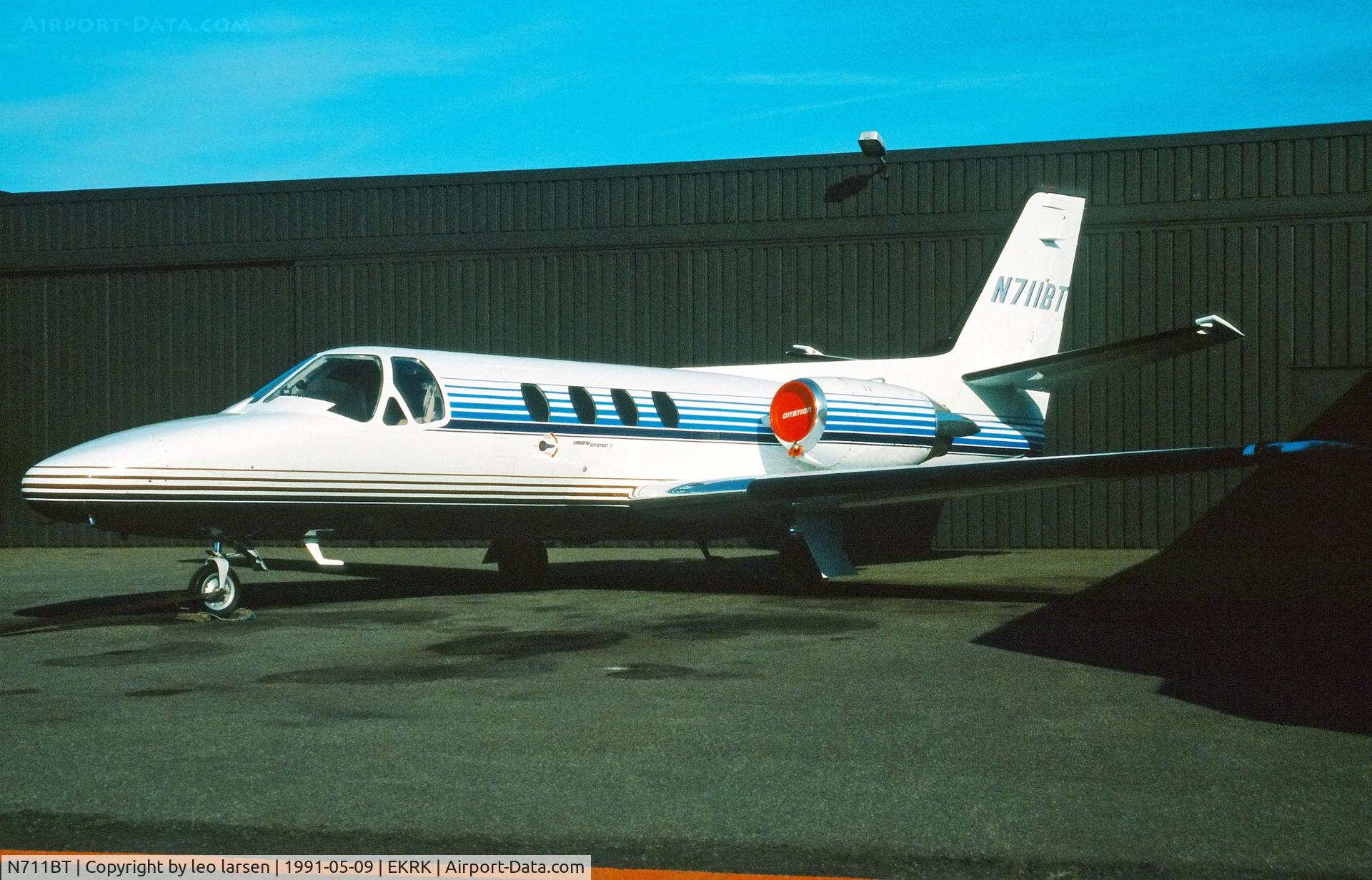 N711BT, 1982 Cessna 501 Citation I/SP C/N 501-0240, Roskilde 9.5.1991