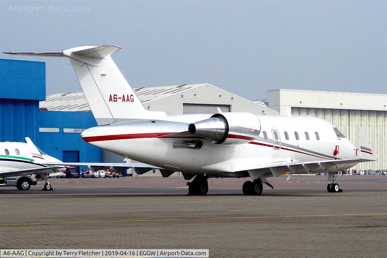 A6-AAG, 2007 Bombardier Challenger 605 (CL-600-2B16) C/N 5739, At Luton