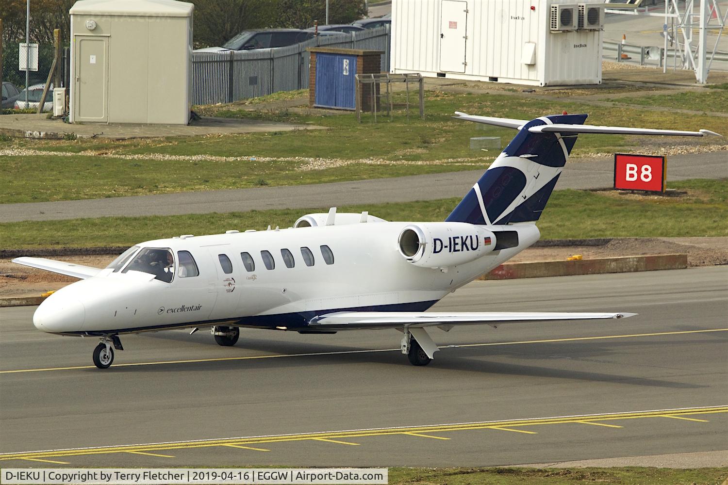 D-IEKU, 2001 Cessna 525A CitationJet CJ2 C/N 525A-0043, at Luton