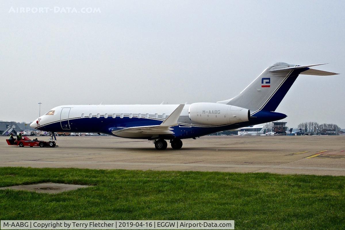M-AABG, 2015 Bombardier BD-700-1A11 Global Express 5000 C/N 9690, At Luton