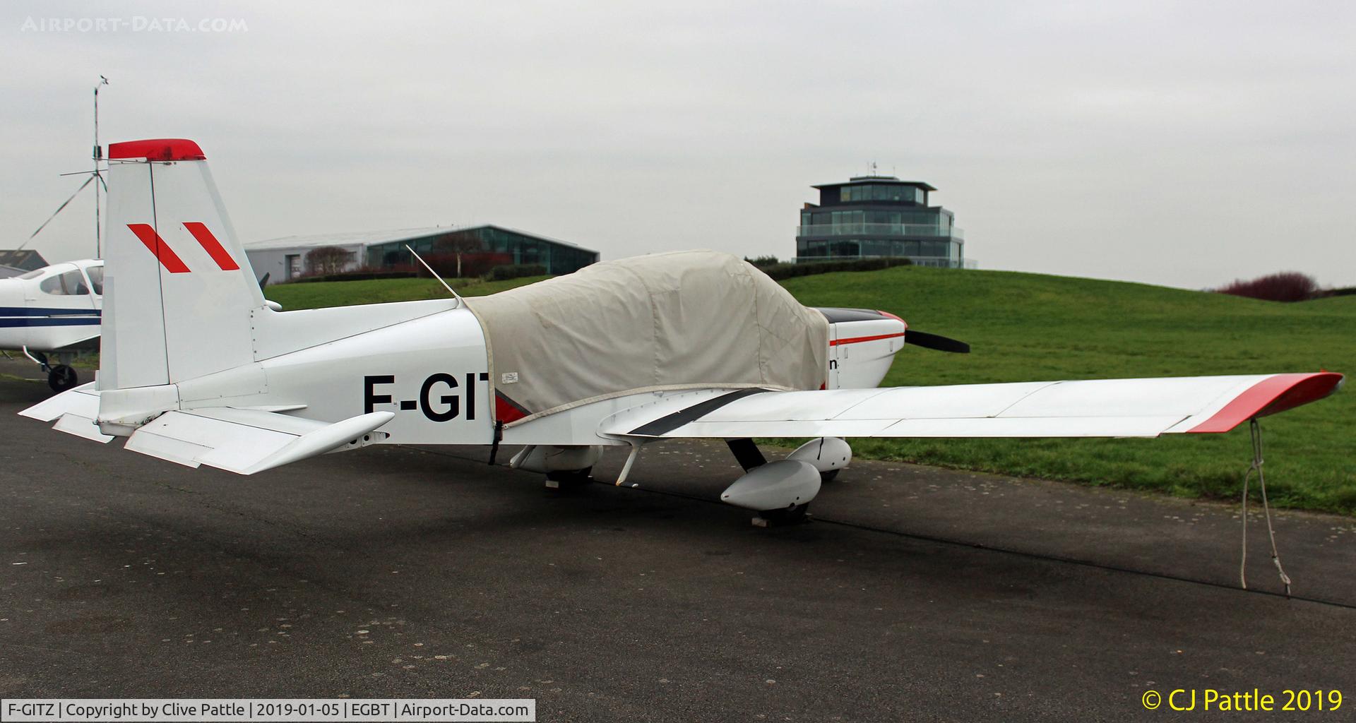 F-GITZ, Grumman American AG-5B Tiger C/N 10140, Parked @ Turweston