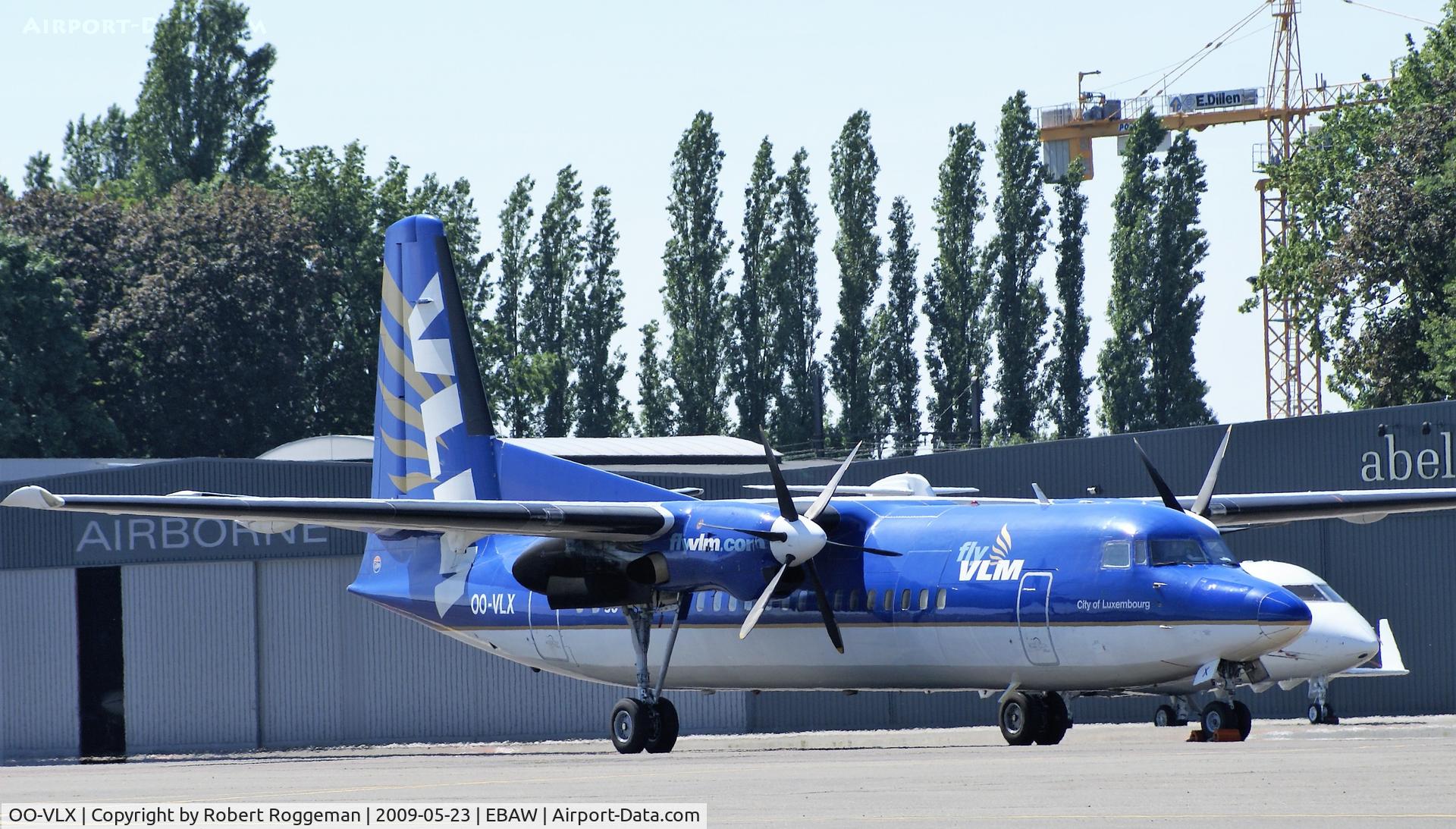 OO-VLX, 1990 Fokker 50 C/N 20177, CITY OF LUXEMBOURG.
DURING STAMPE FLY IN 19 TH.