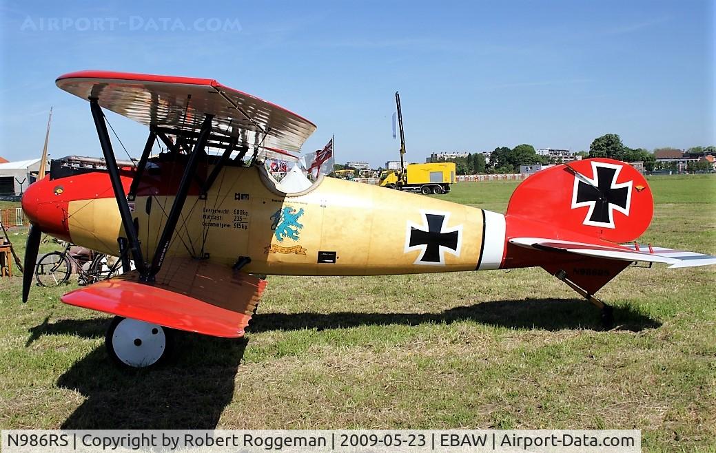 N986RS, 1990 Albatros D-Va Replica C/N 7160/17, STAMPE FLY IN 19TH.