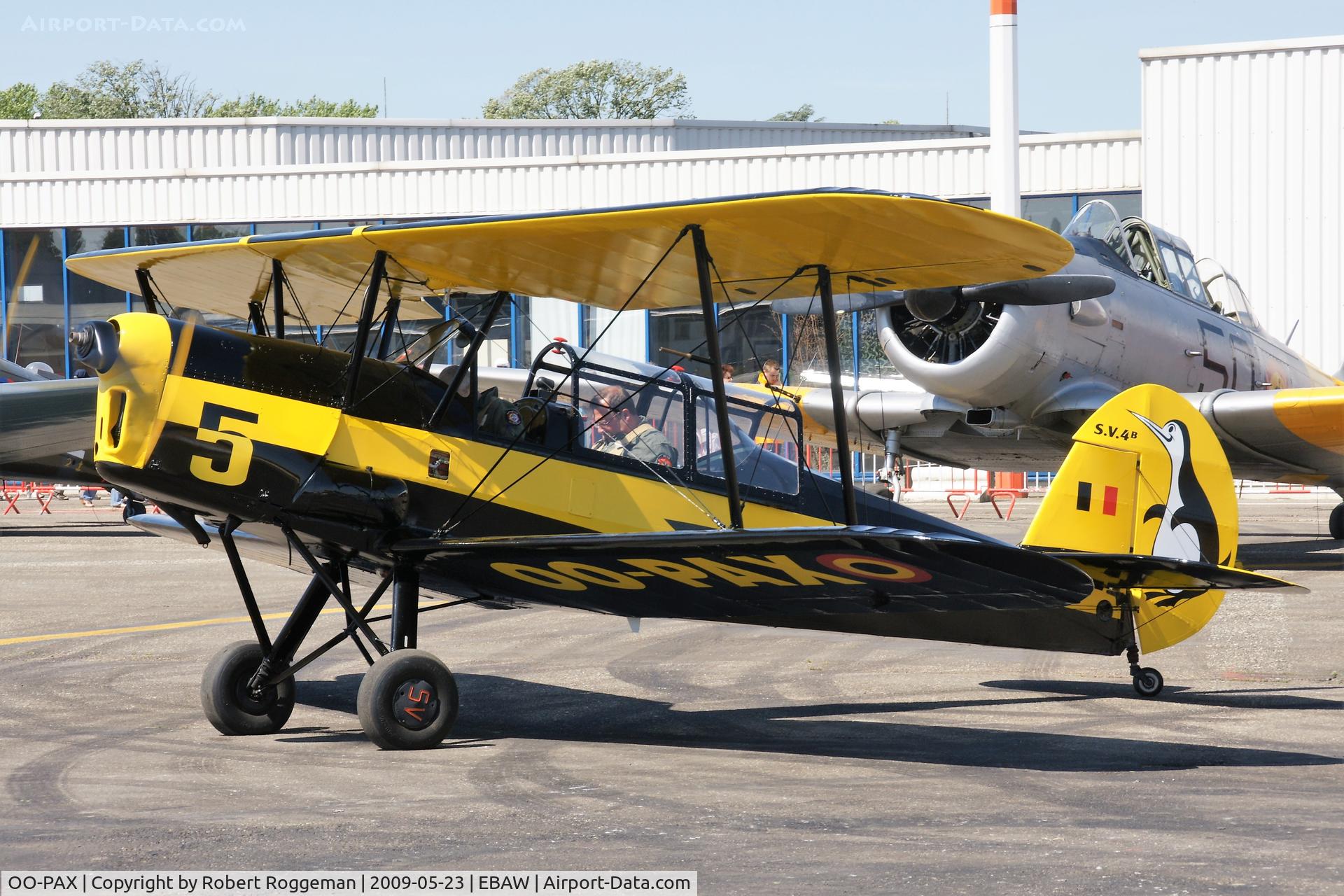 OO-PAX, 1948 Stampe-Vertongen SV-4B C/N 1147, STAMPE FLY IN 19 TH.