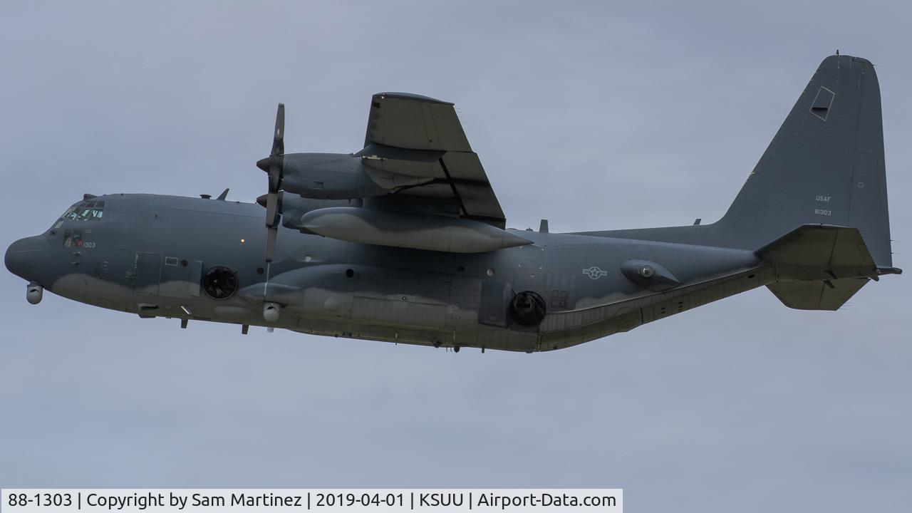 88-1303, 1989 Lockheed AC-130W Stinger II C/N 382-5164, Spectre 67 departing Travis AFB following the Thunder Over the Bay Airshow.