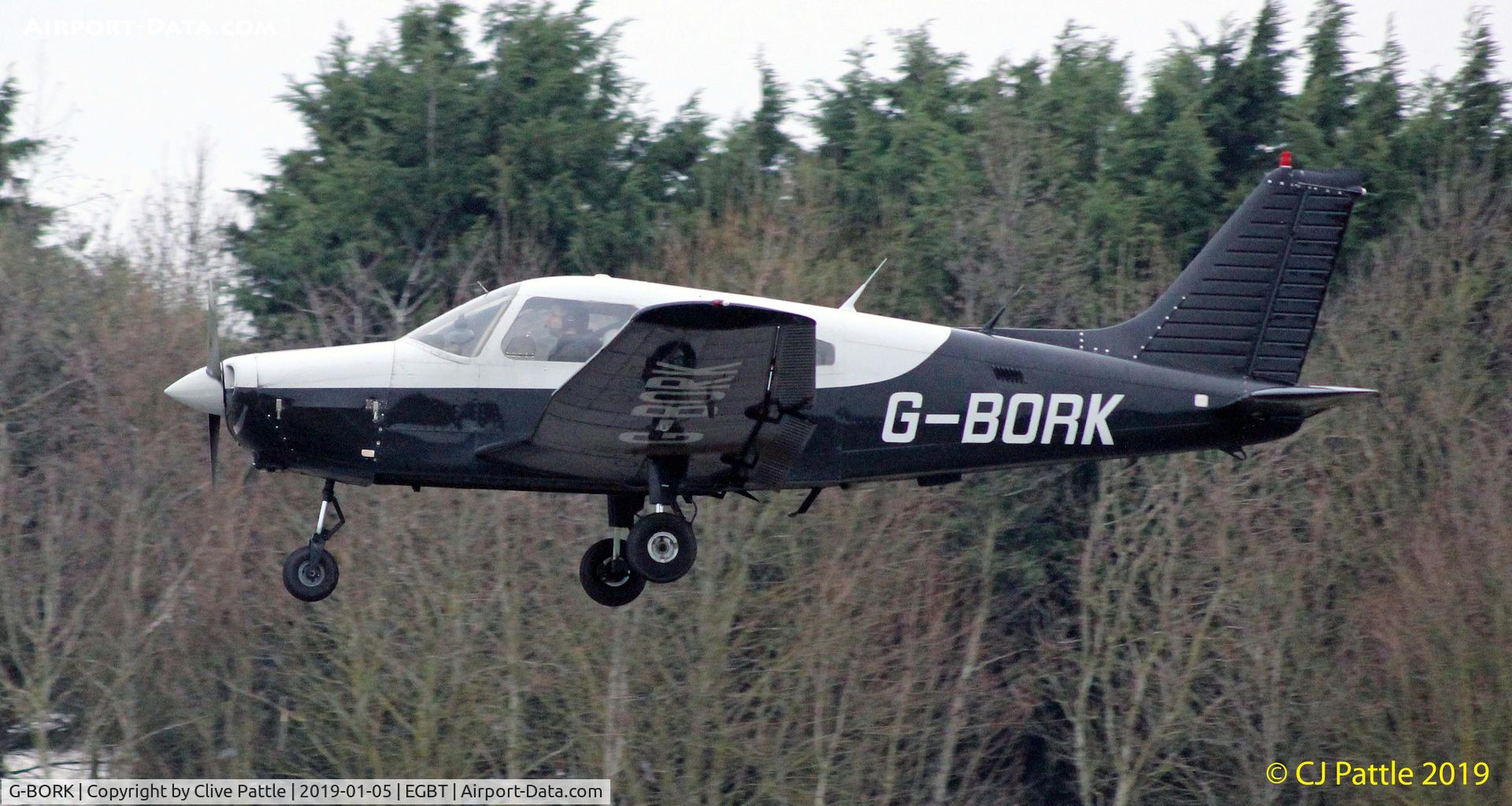 G-BORK, 1981 Piper PA-28-161 Cherokee Warrior II C/N 28-8116095, @ Turweston