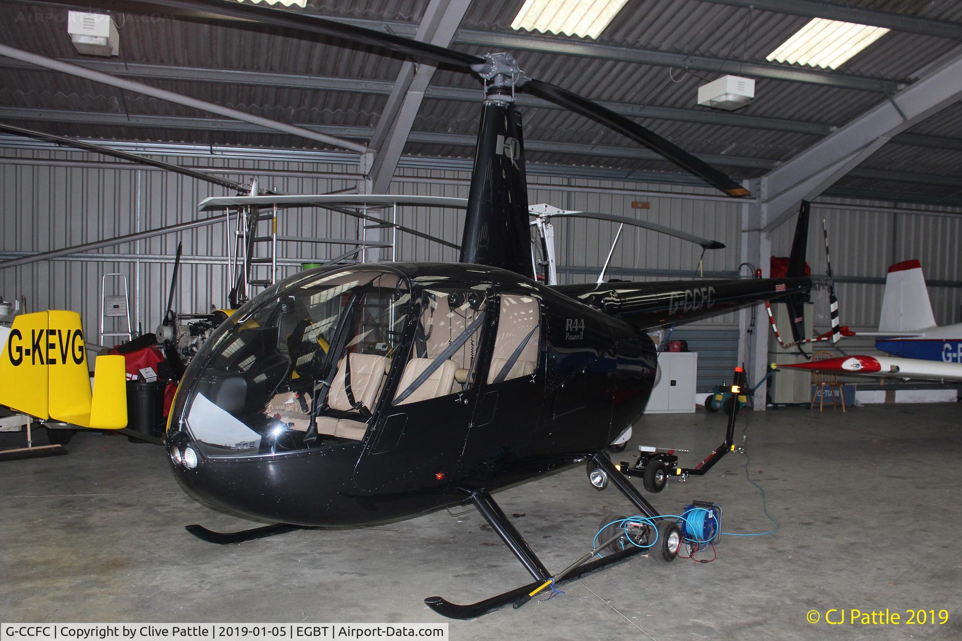 G-CCFC, 2003 Robinson R44 Raven II C/N 10151, Hangared @ Turweston