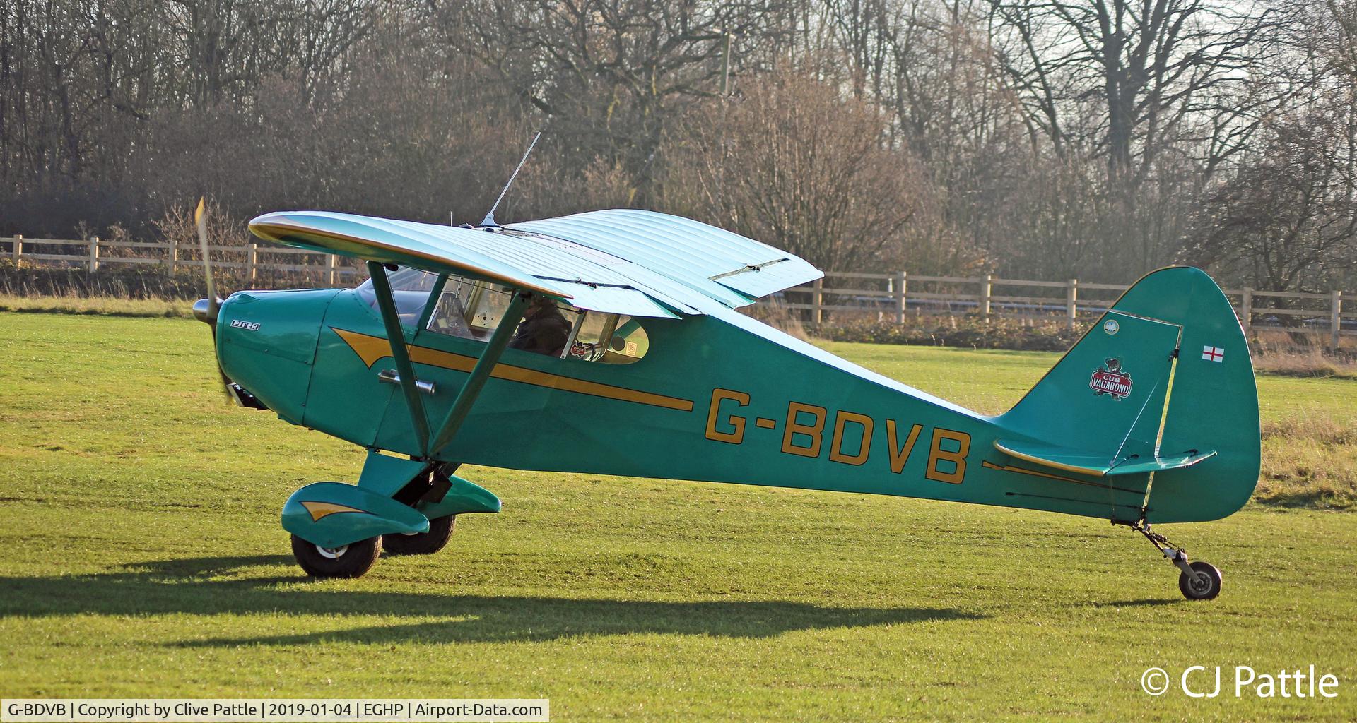 G-BDVB, 1948 Piper PA-17 Vagabond C/N 15-229, @ Popham