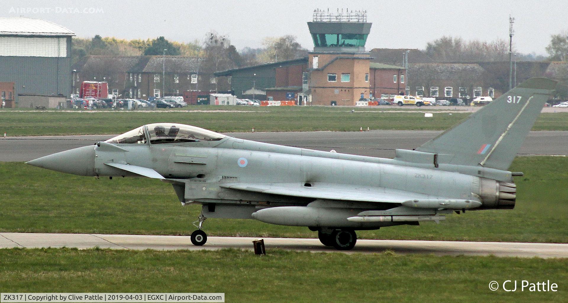 ZK317, Eurofighter EF-2000 Typhoon FGR4 C/N BS078, @ EGXC