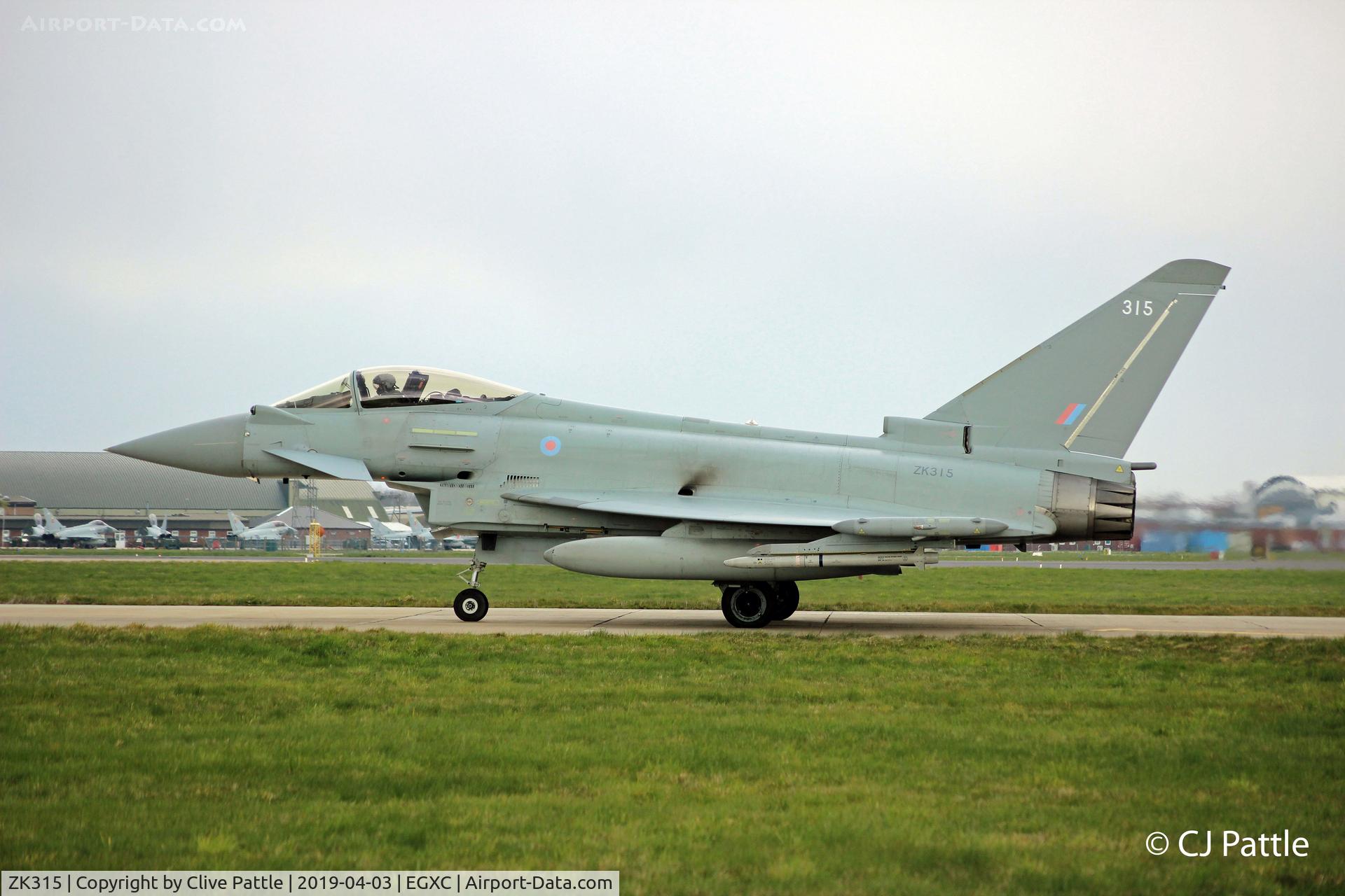 ZK315, 2014 Eurofighter EF-2000 Typhoon FGR4 C/N BS074/293, @ EGXC