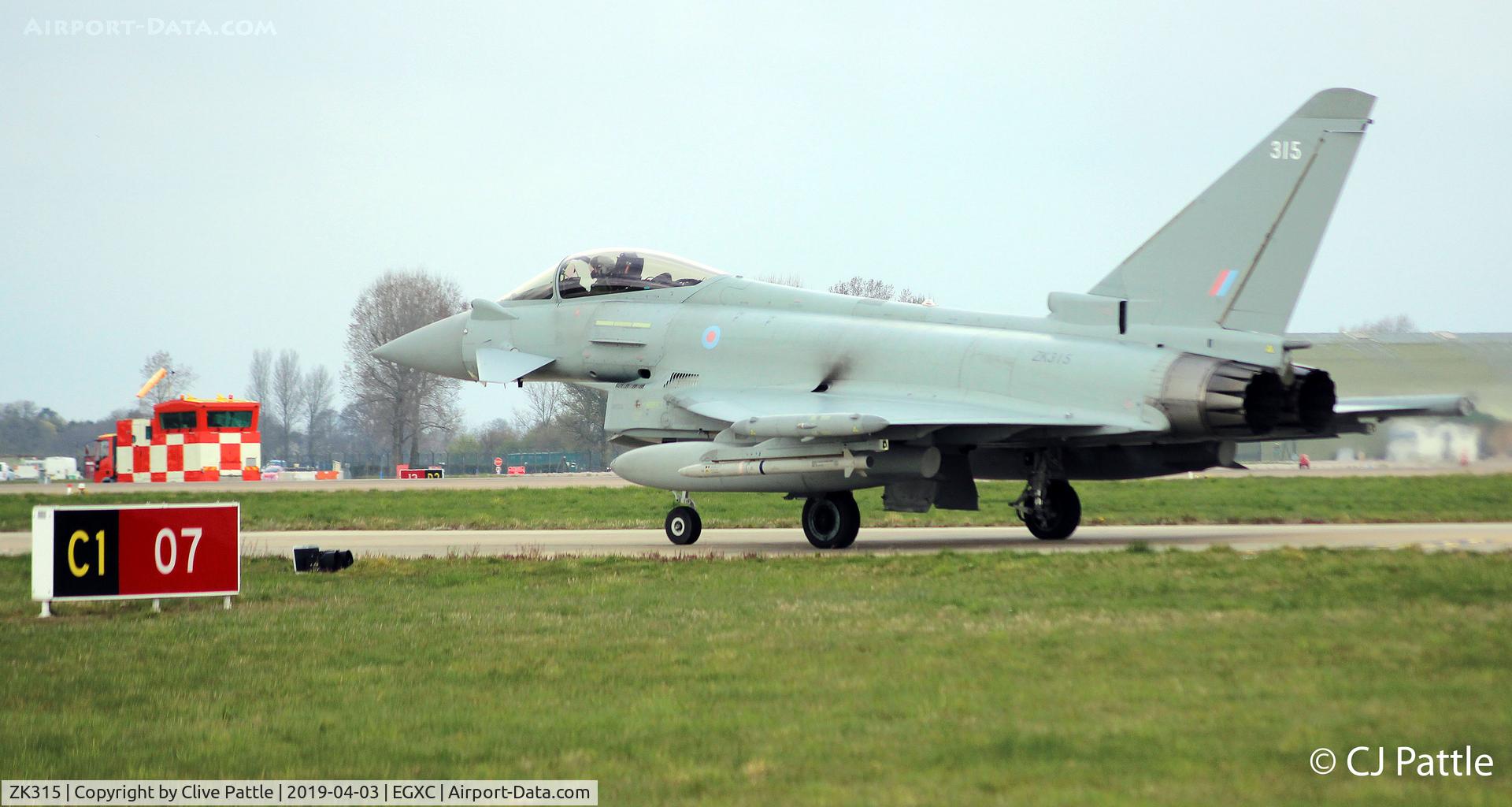 ZK315, 2014 Eurofighter EF-2000 Typhoon FGR4 C/N BS074/293, @ EGXC