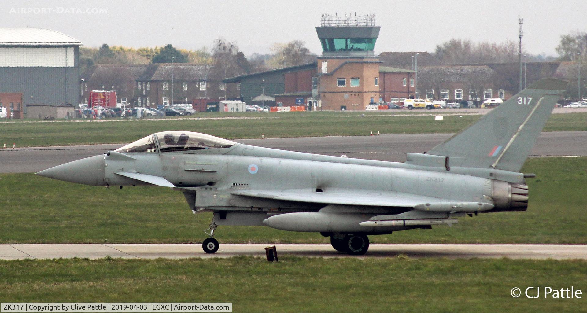 ZK317, Eurofighter EF-2000 Typhoon FGR4 C/N BS078, @ EGXC