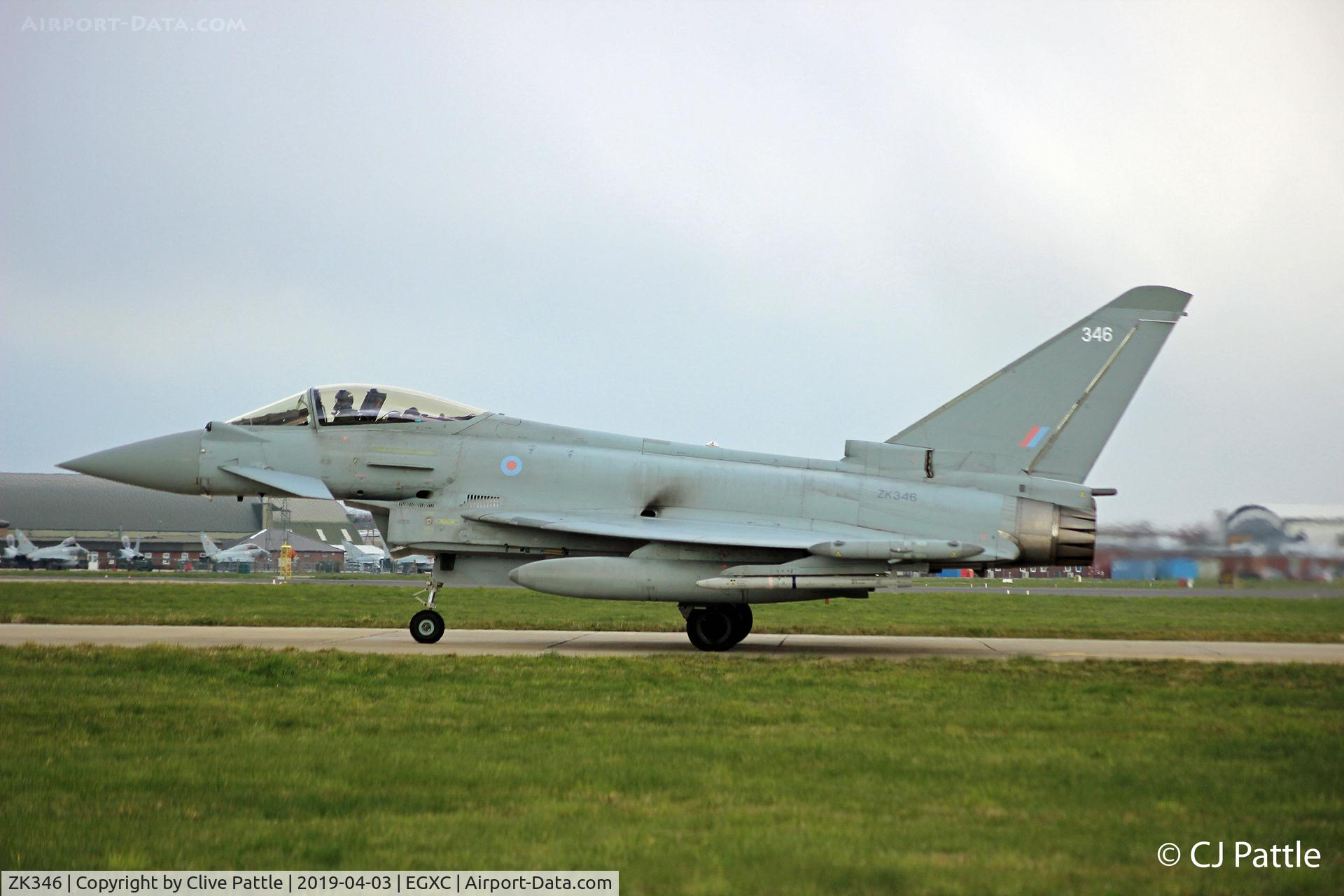 ZK346, 2012 Eurofighter EF 2000 Typhoon FGR4 C/N BS107/385, @ EGXC