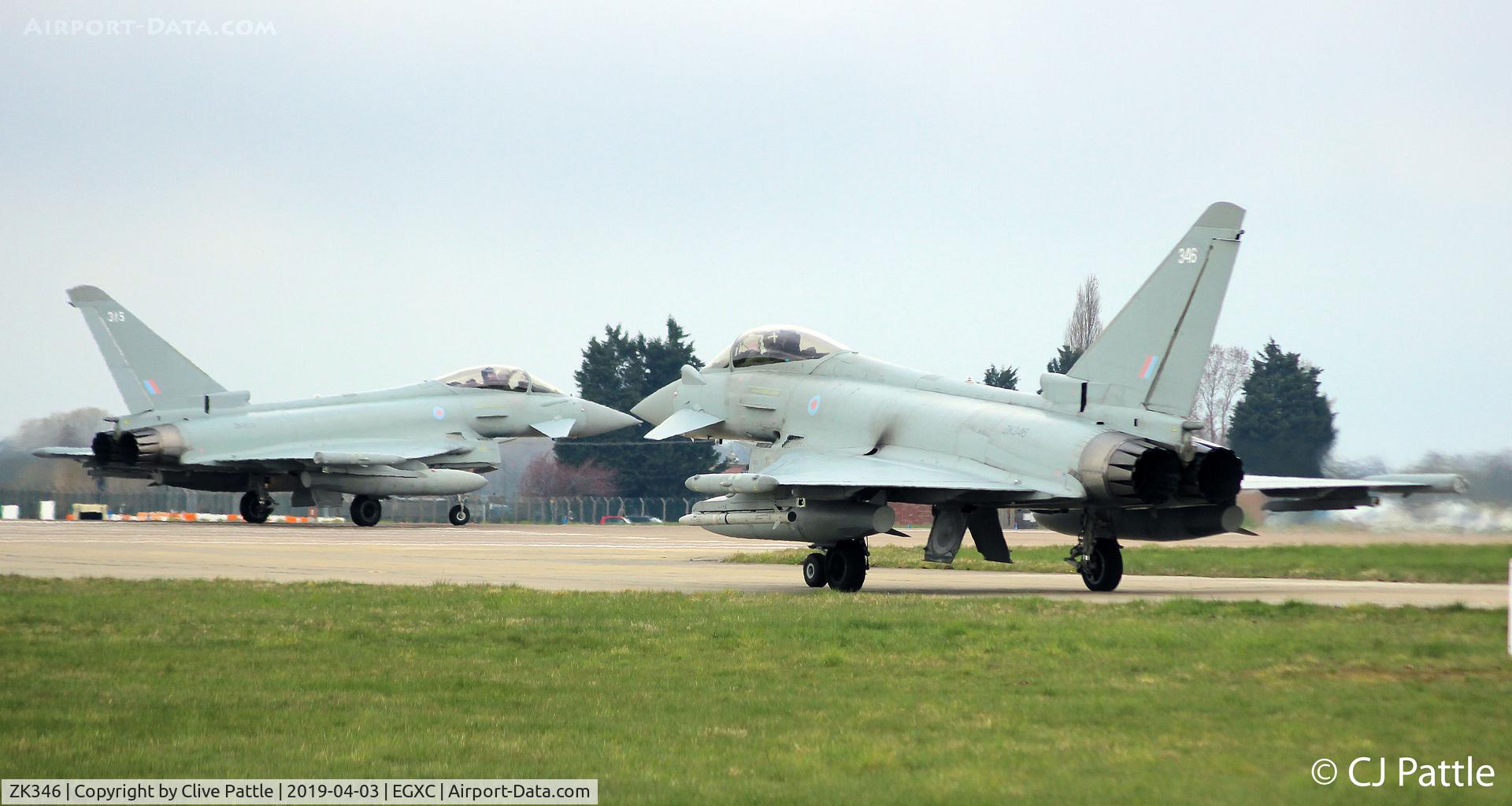ZK346, 2012 Eurofighter EF 2000 Typhoon FGR4 C/N BS107/385, @ EGXC