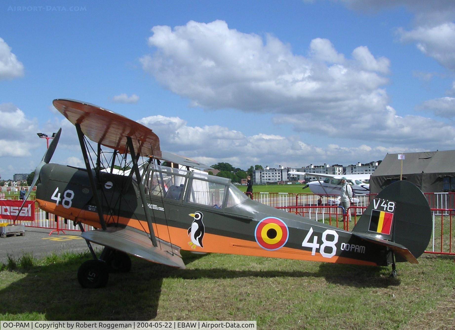 OO-PAM, 1953 Stampe-Vertongen SV-4B C/N 1190, STAMPE FLY IN.
Ex V-48 BAF.