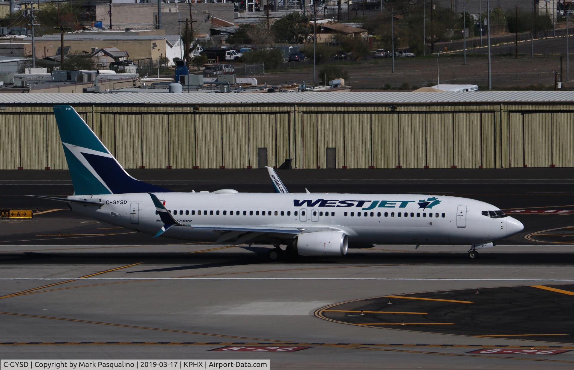 C-GYSD, 2016 Boeing 737-8CT C/N 40837, Boeing 737-8CT