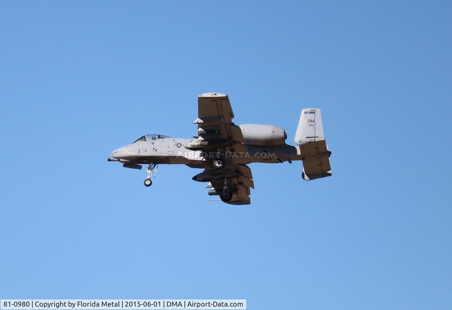 81-0980, 1980 Fairchild Republic A-10A Thunderbolt II C/N A10-0675, A-10A