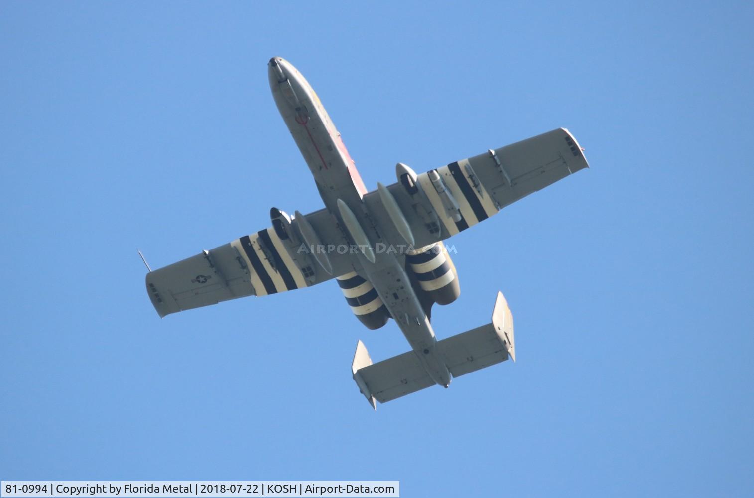 81-0994, 1981 Fairchild Republic A-10C Thunderbolt II C/N A10-0689, Air Venture 2018