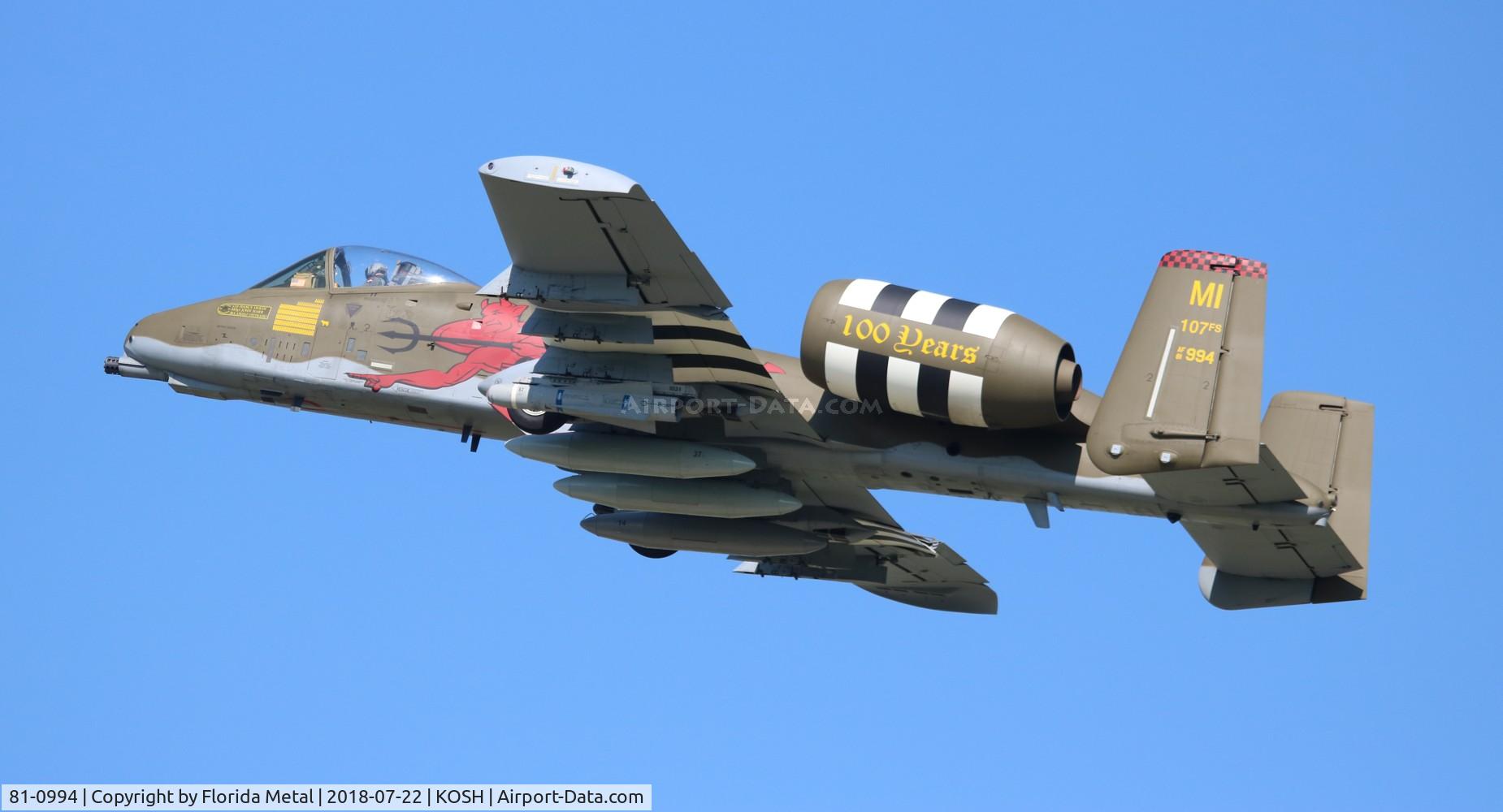 81-0994, 1981 Fairchild Republic A-10C Thunderbolt II C/N A10-0689, Air Venture 2018
