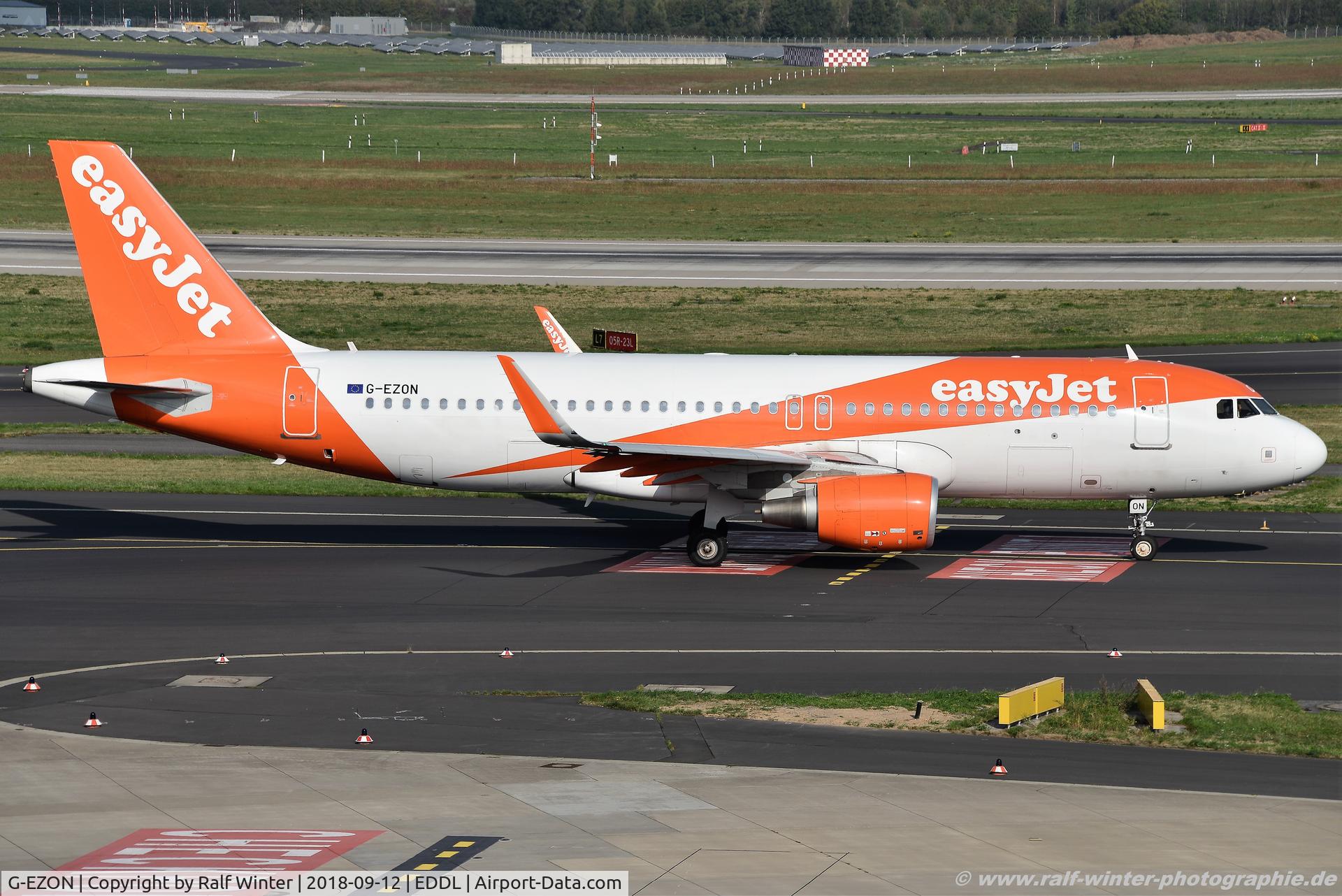 G-EZON, 2015 Airbus A320-214 C/N 6605, Airbus A320-214(W) - U2 EZY easyJet - 6605 - G-EZON - 12.09.2018 - DUS