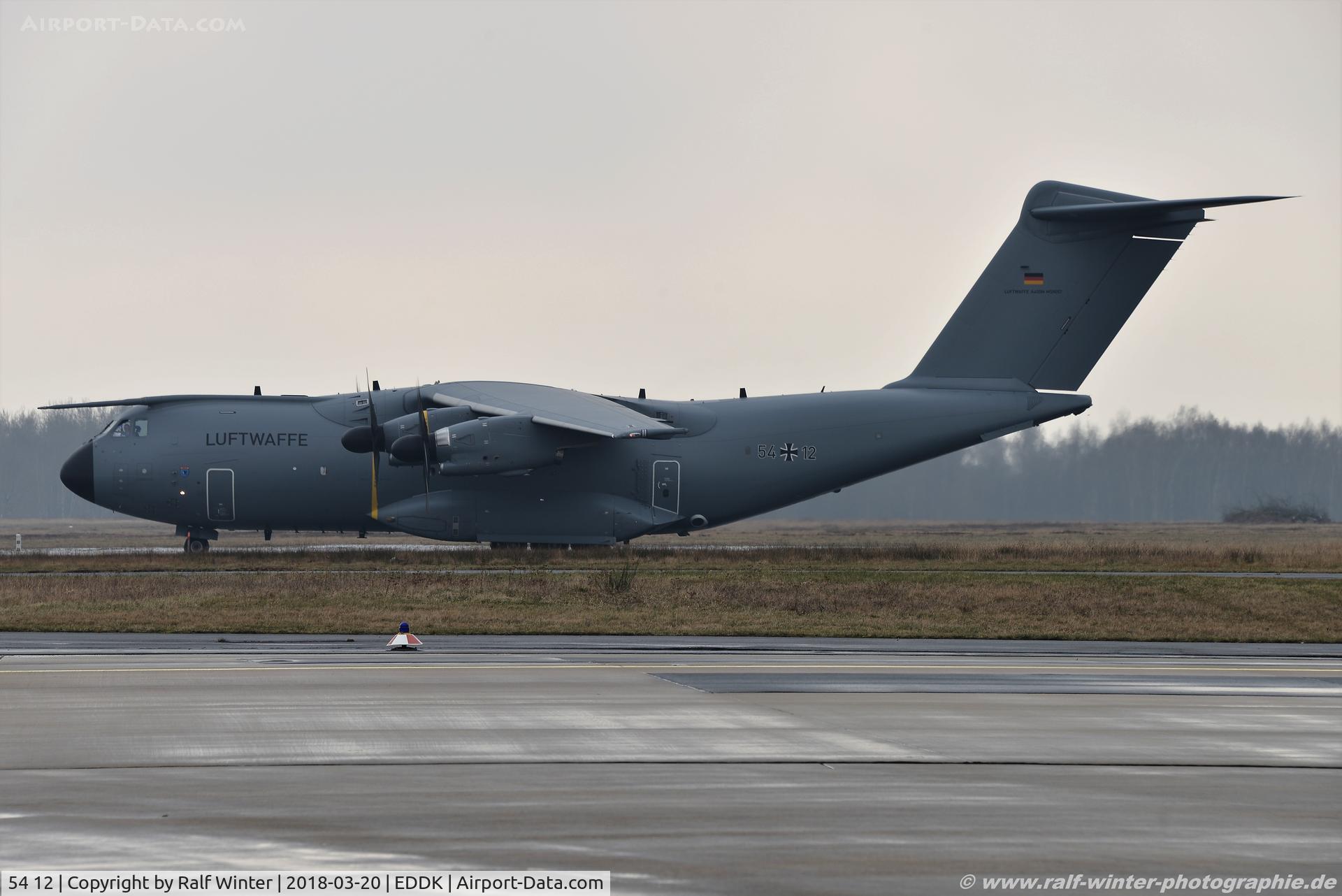 54 12, 2017 Airbus A400M Atlas C/N 057, Airbus A400M-180 - GAF German Air Force - 57 - 54+12 - 20.03.2018 - CGN
