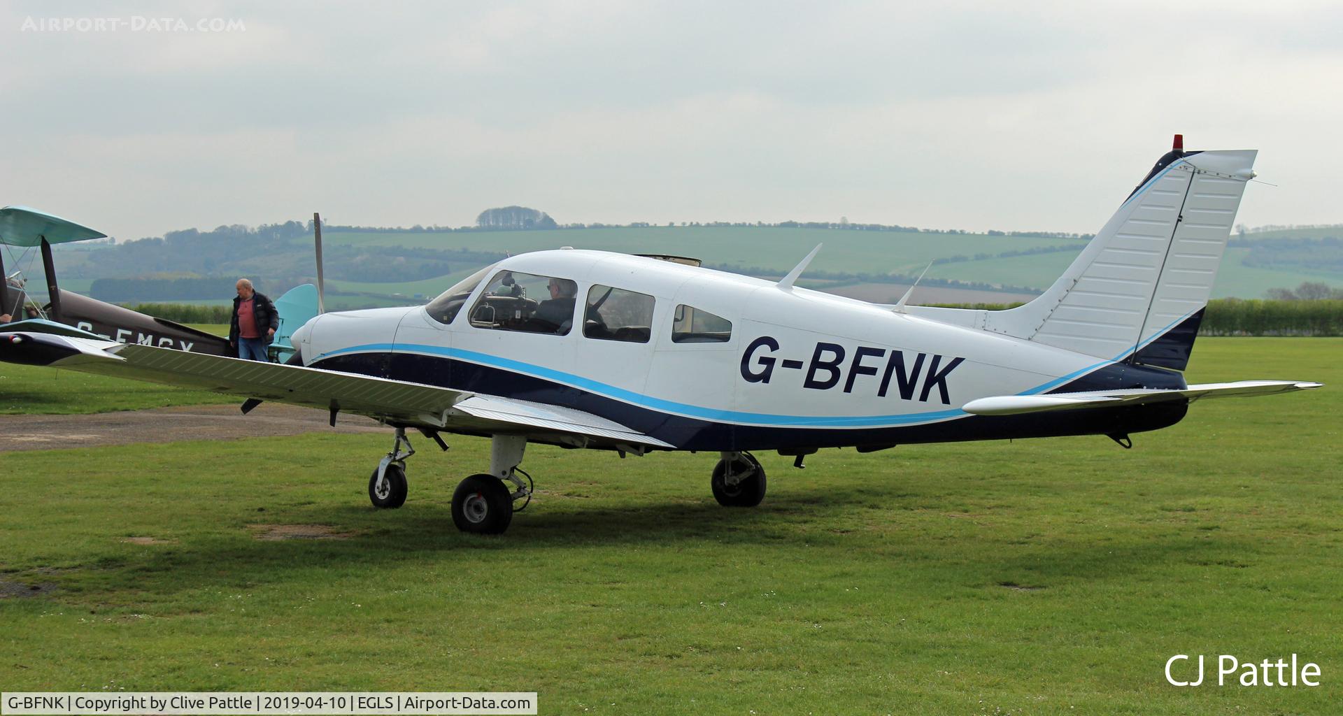 G-BFNK, 1977 Piper PA-28-161 Cherokee Warrior II C/N 28-7816282, @ EGLS