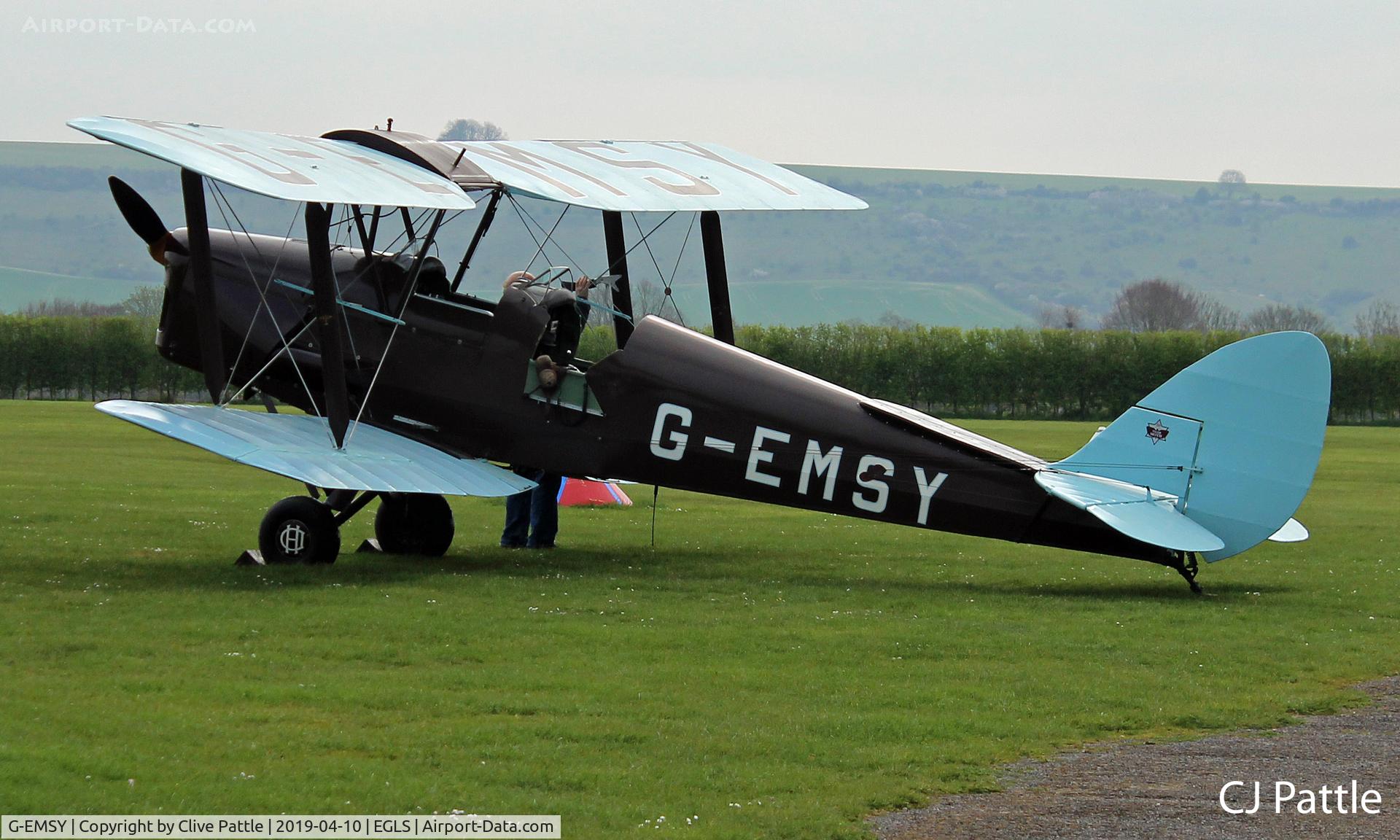 G-EMSY, 1940 De Havilland DH-82A Tiger Moth II C/N 83666, @ Old Sarum
