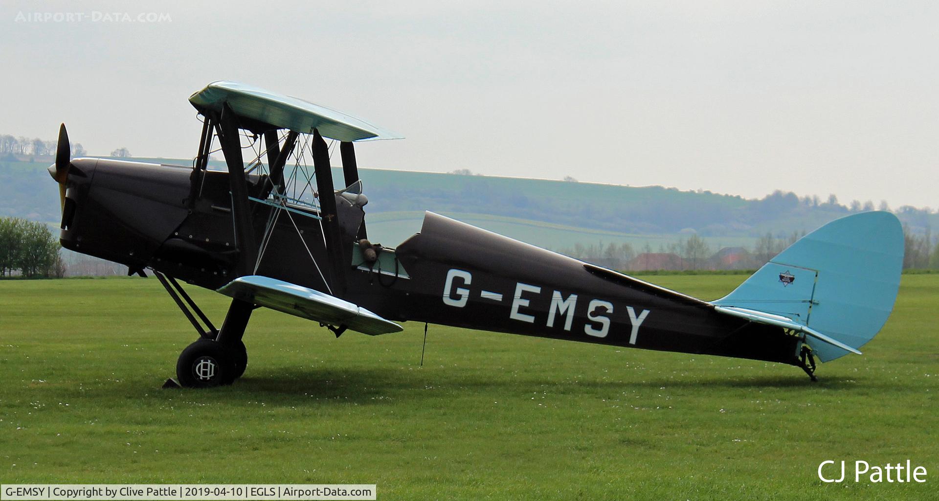 G-EMSY, 1940 De Havilland DH-82A Tiger Moth II C/N 83666, @ Old Sarum
