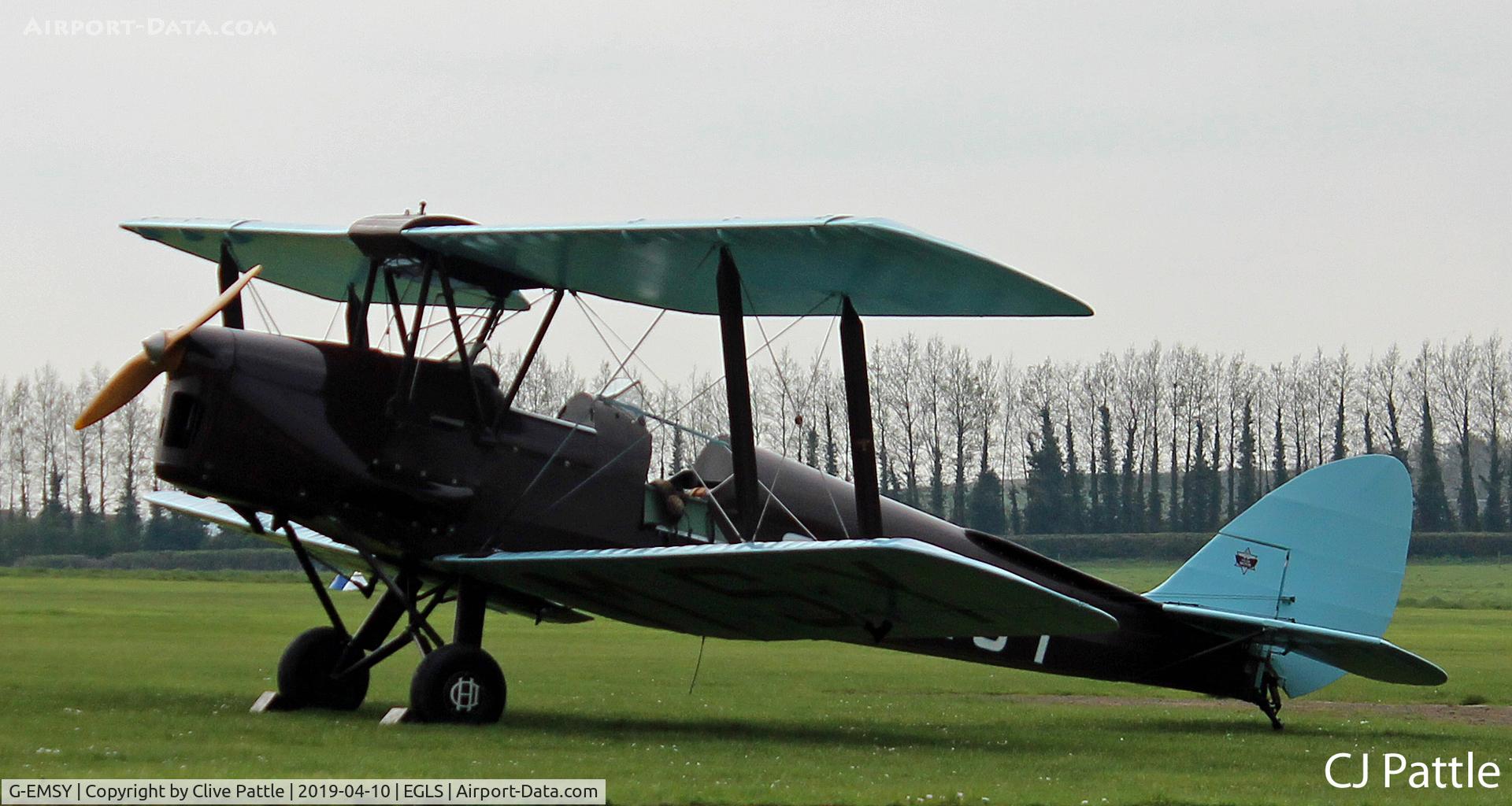 G-EMSY, 1940 De Havilland DH-82A Tiger Moth II C/N 83666, @ Old Sarum