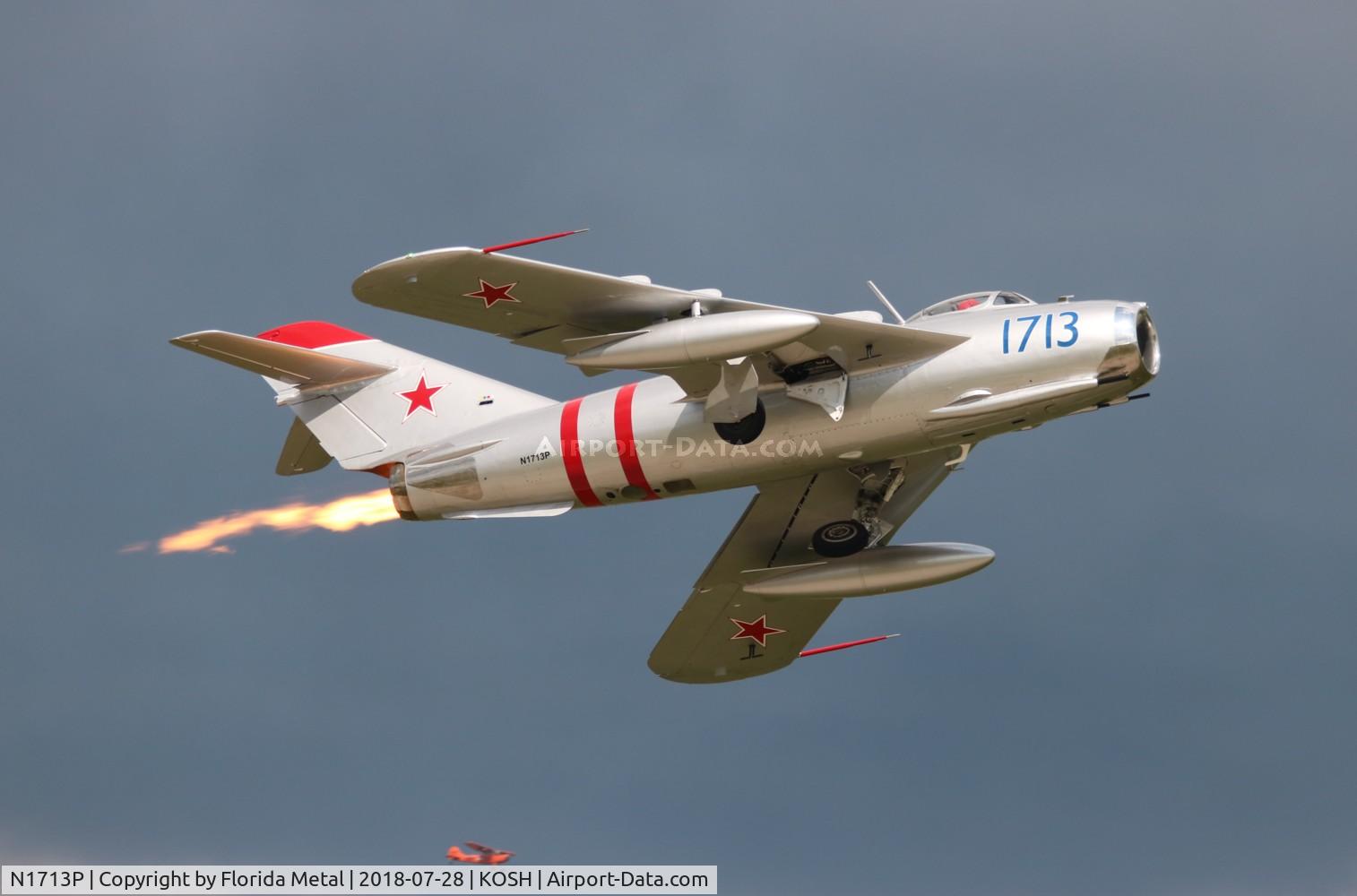 N1713P, 1960 PZL-Mielec Lim-5 (MiG-17F) C/N 1C1713, Mig-17