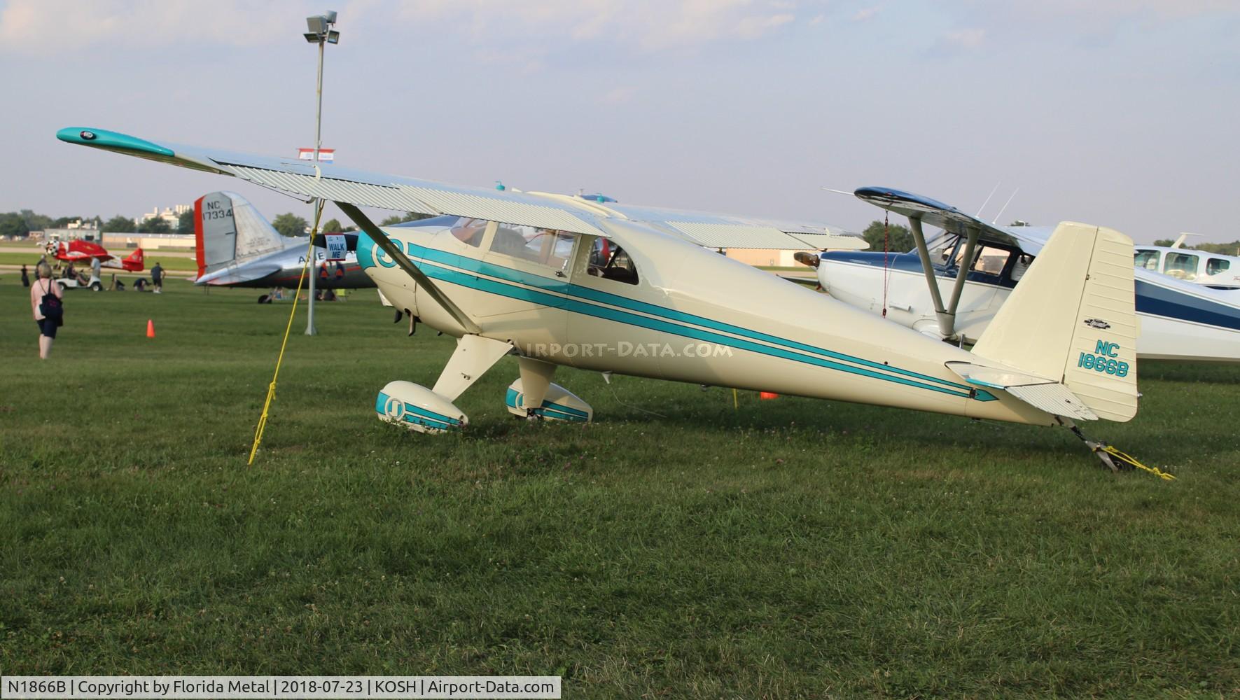 N1866B, 1948 Luscombe 8F Silvaire C/N 6293, Luscombe 8F