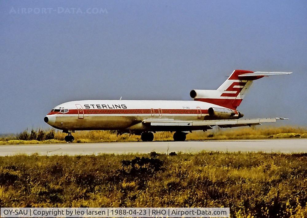 OY-SAU, 1973 Boeing 727-2J4 C/N 20764, Rhodos 23.4.1988