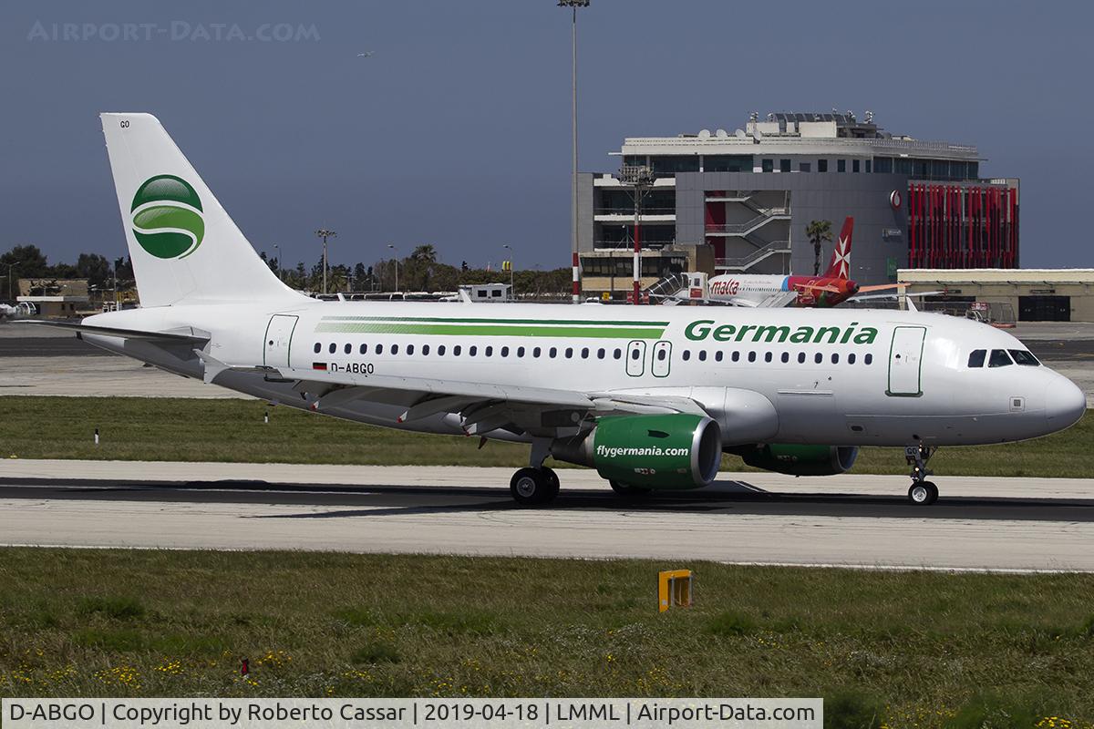 D-ABGO, 2008 Airbus A319-112 C/N 3689, Runway 13
