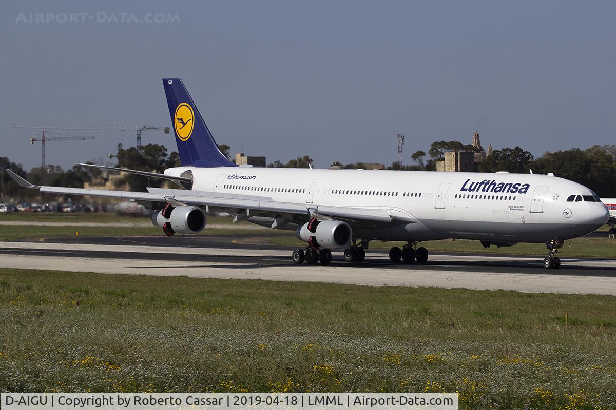 D-AIGU, 2000 Airbus A340-313 C/N 321, Runway 13