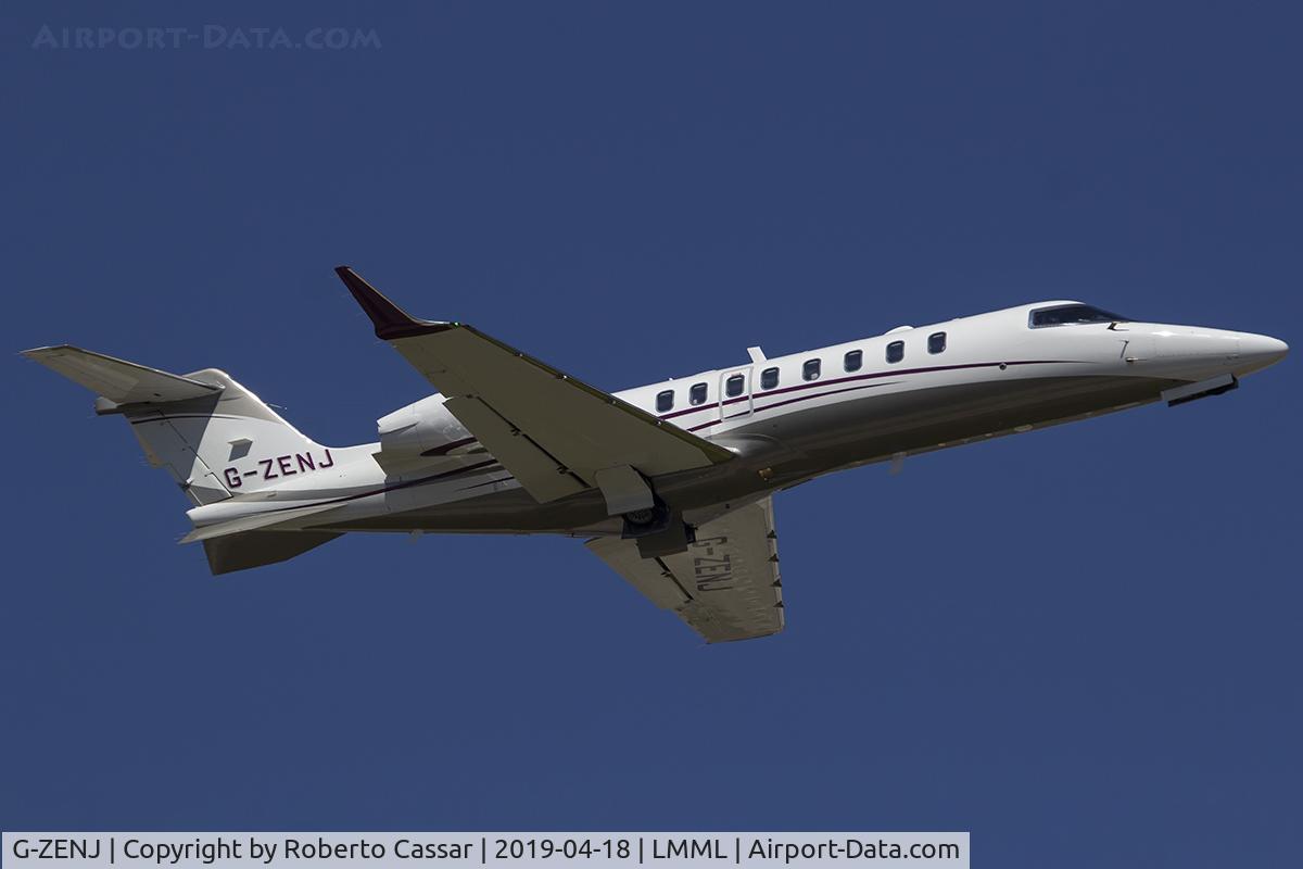 G-ZENJ, 2018 Learjet 75 C/N 45-565, Runway 13