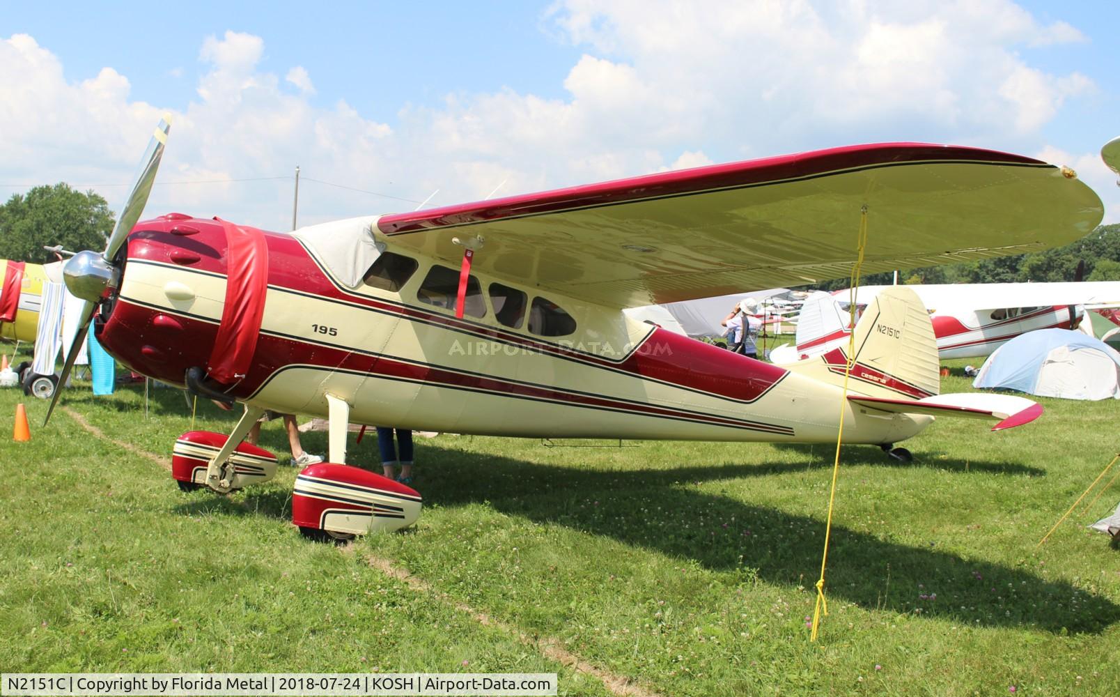 N2151C, 1954 Cessna 195B Businessliner C/N 16136, Cessna 195B
