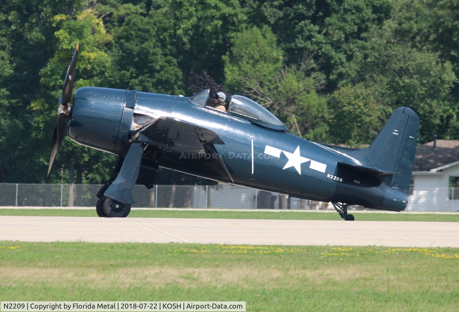 N2209, 1945 Grumman F8F-1B Bearcat C/N 122095, F8F Bearcat
