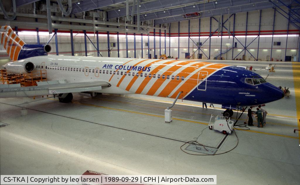CS-TKA, 1973 Boeing 727-2J4 C/N 20765, Copenhagen 29.9.1989