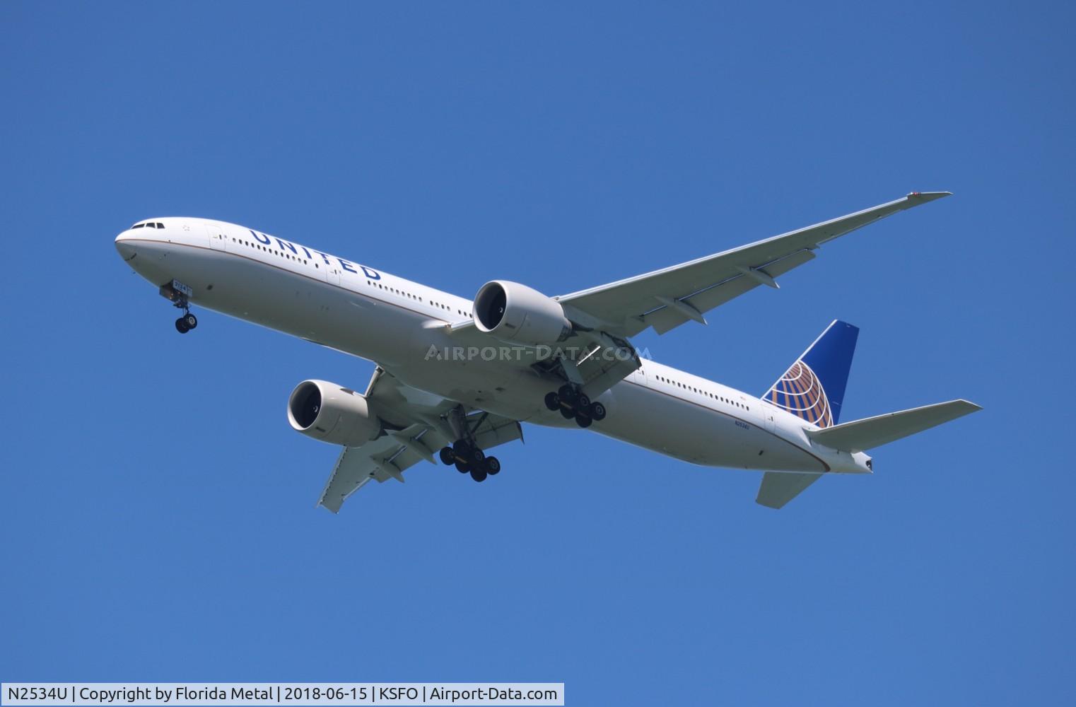 N2534U, 2017 Boeing 777-300/ER C/N 62645, United