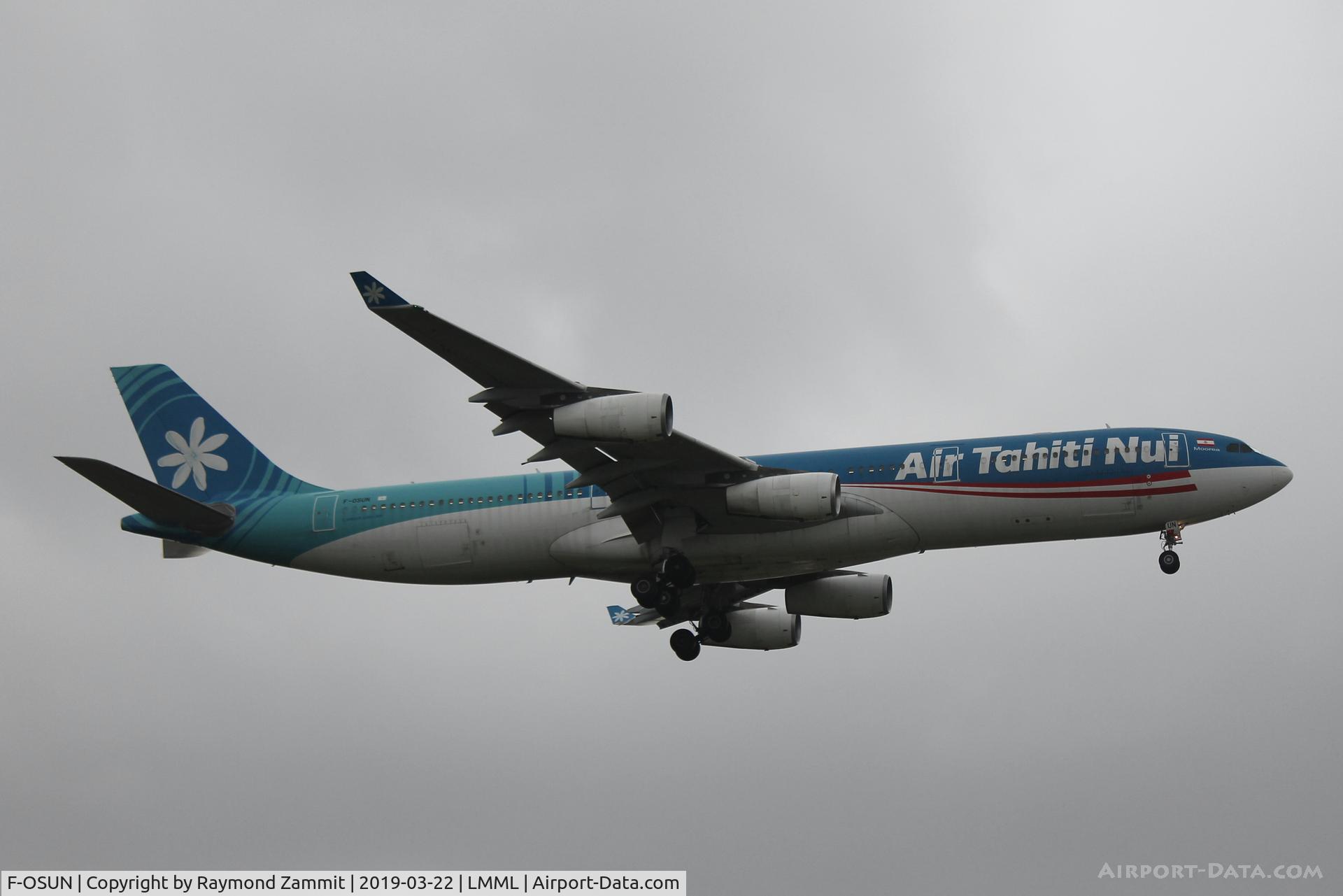 F-OSUN, 2001 Airbus A340-313 C/N 446, A340 F-OSUN Air Tahiti Nui
