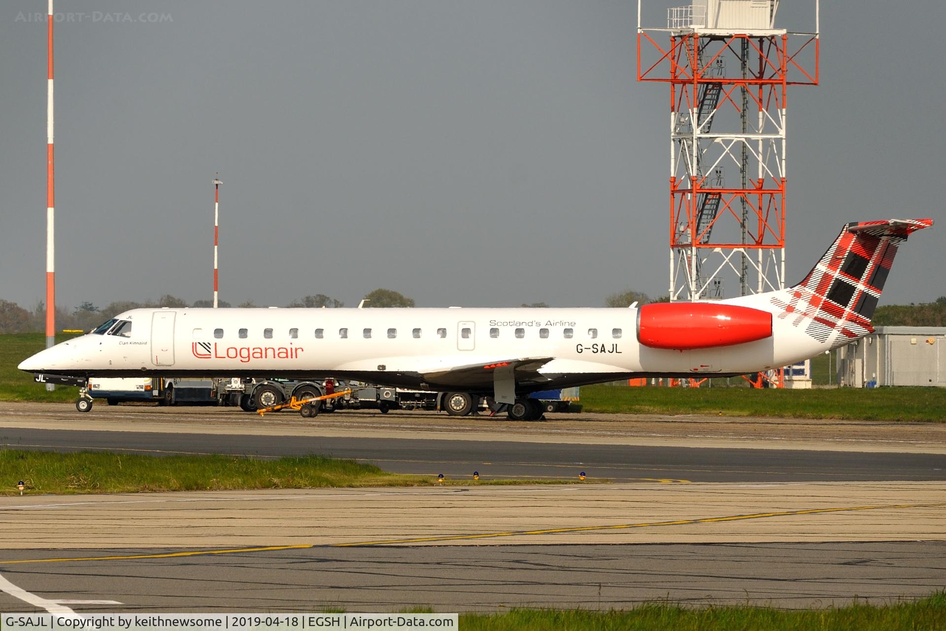 G-SAJL, 1999 Embraer EMB-145EP (ERJ-145EP) C/N 145136, Removed from spray shop, formerly G-RJXA.