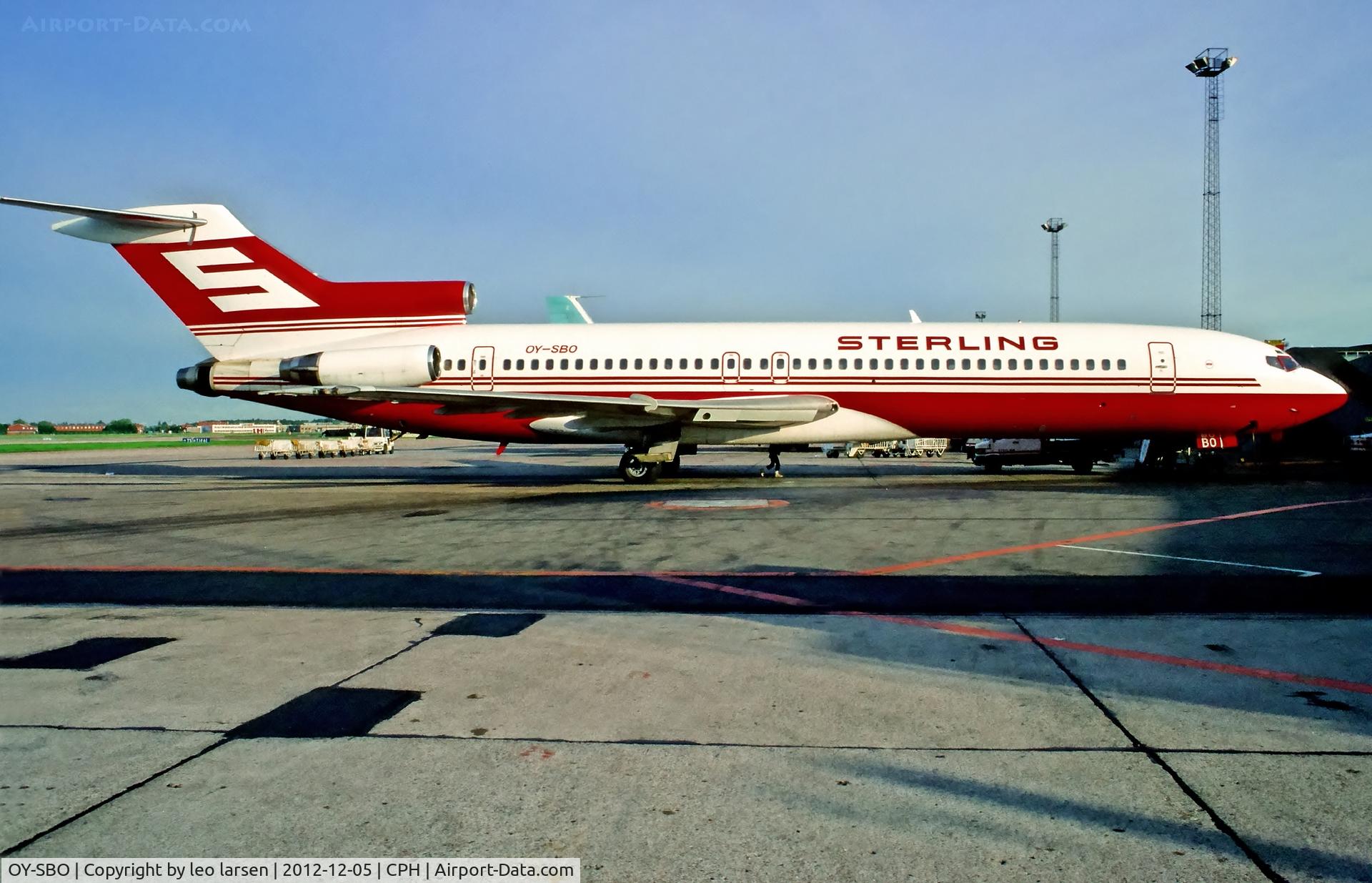 OY-SBO, 1988 Boeing 727-2K3 C/N 22770, Copenhagen 4.7.1987