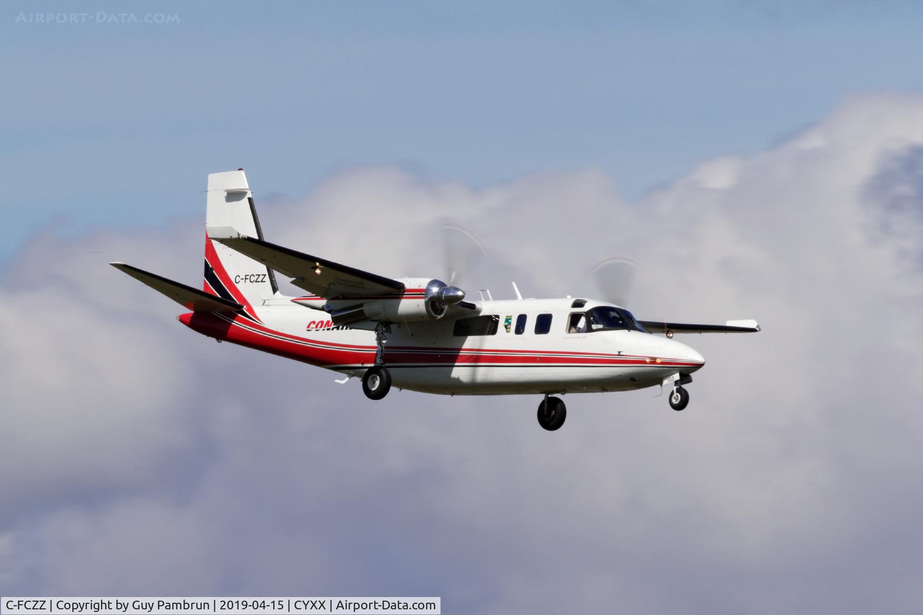 C-FCZZ, 1973 Rockwell 690A Turbo Commander Turbo Commander C/N 11106, Landing