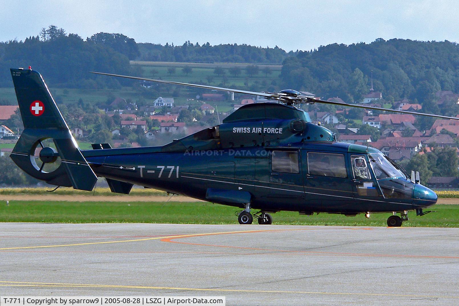 T-771, 1985 Aerospatiale AS-365N Dauphin C/N 6146, At Grenchen.