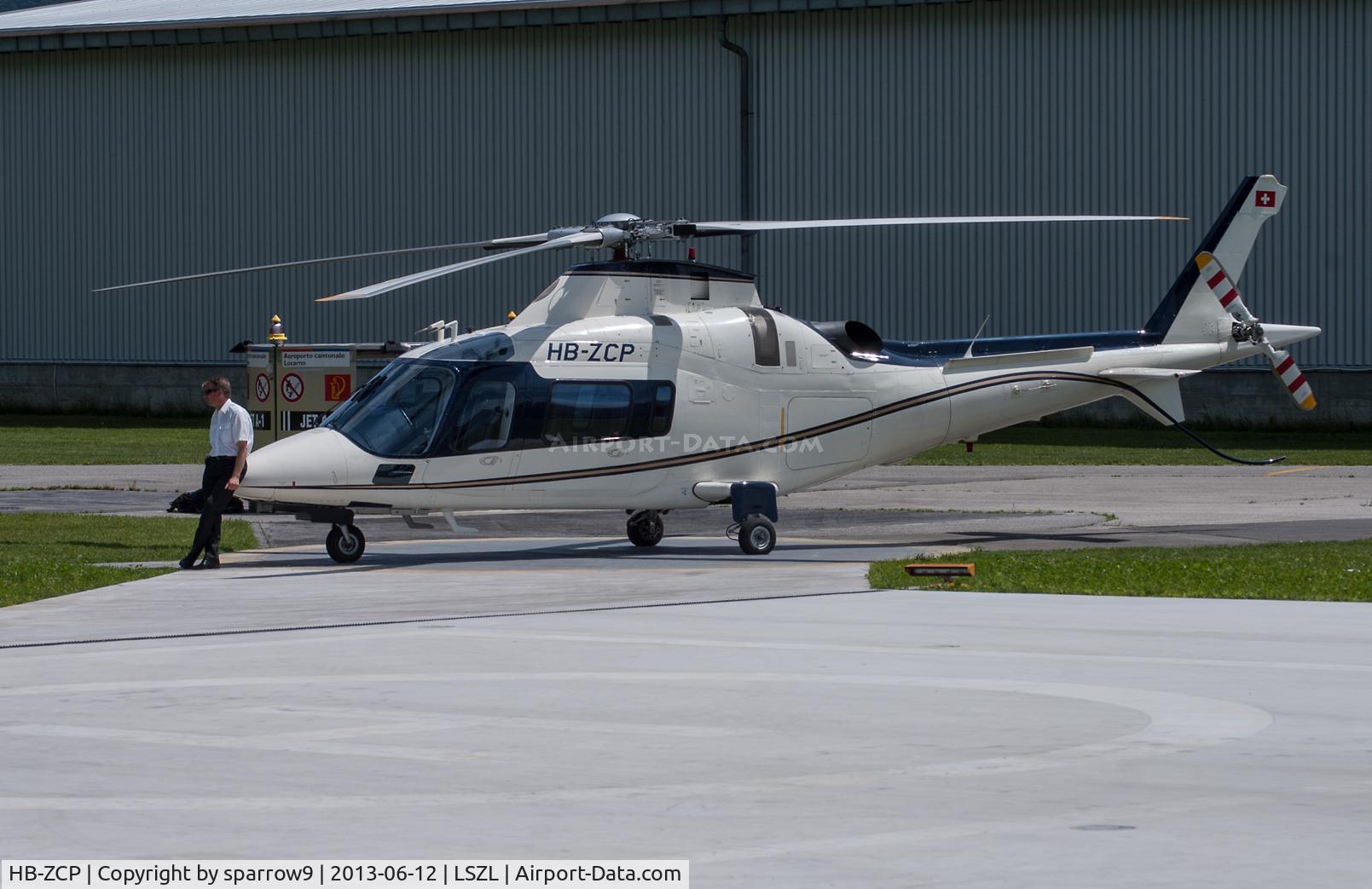 HB-ZCP, 2000 Agusta A-109E Power C/N 11075, At Locarno-Magadino airfield, civil part