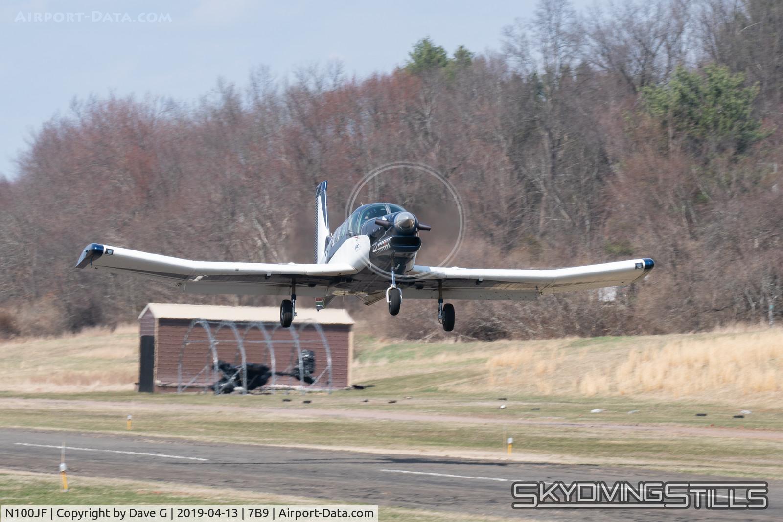 N100JF, 2005 Pacific Aerospace 750XL C/N 123, PAC750 departing Ellington, CT