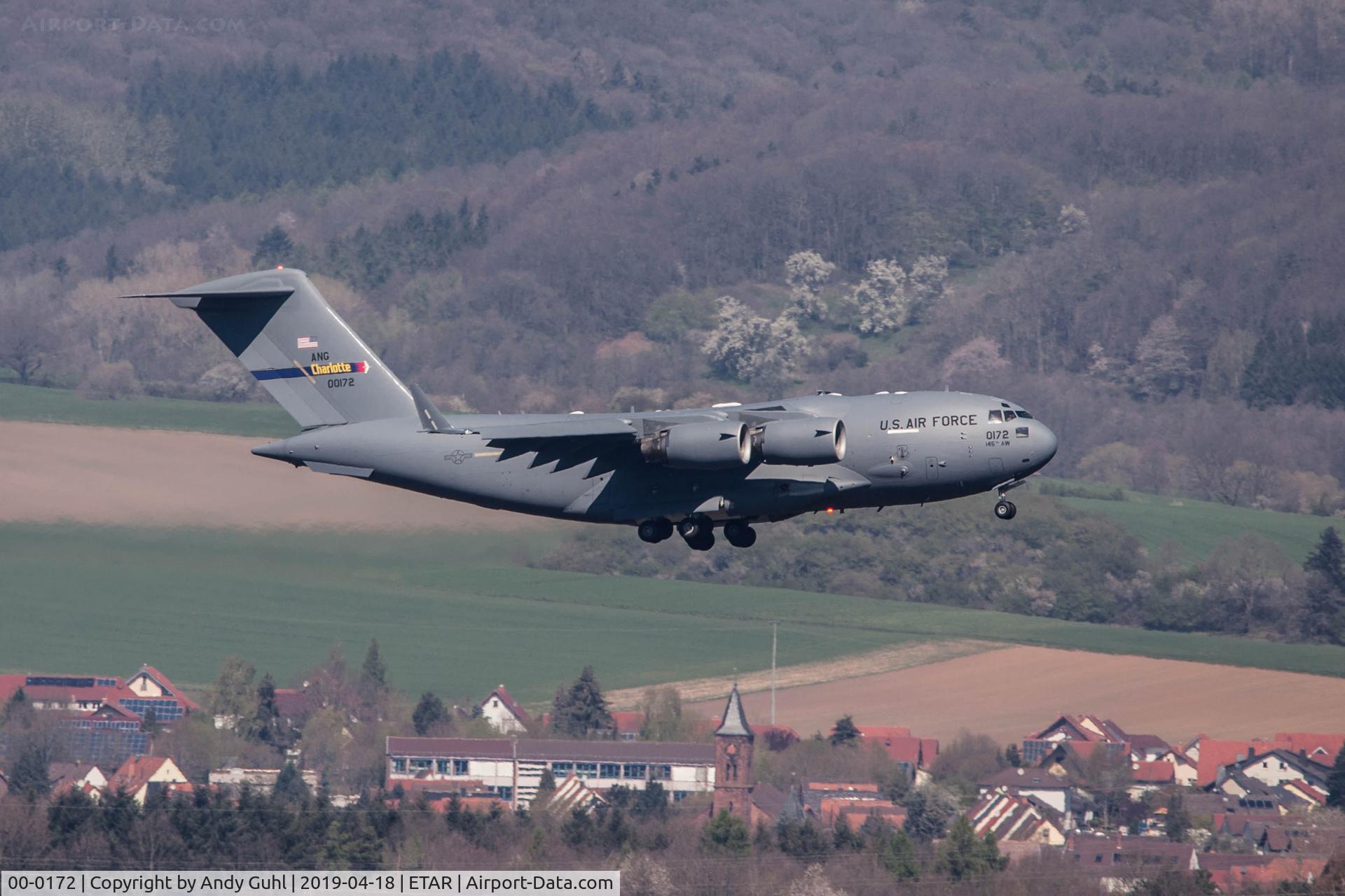 00-0172, 2001 Boeing C-17A Globemaster III C/N P-72, Boeing C-17A Globemaster III