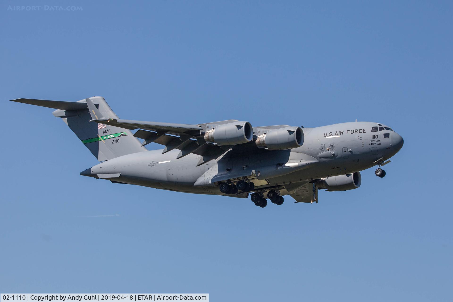 02-1110, 2002 Boeing C-17A Globemaster III C/N P-110, Boeing C-17A Globemaster III